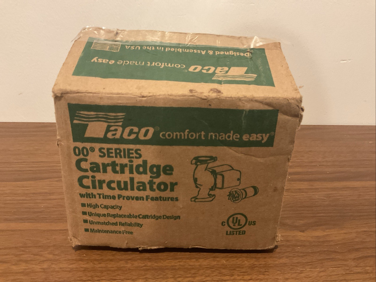 Taco 007-F5 Cast Iron Circulator, 1/25 HP Pump, 00 Series – Untested