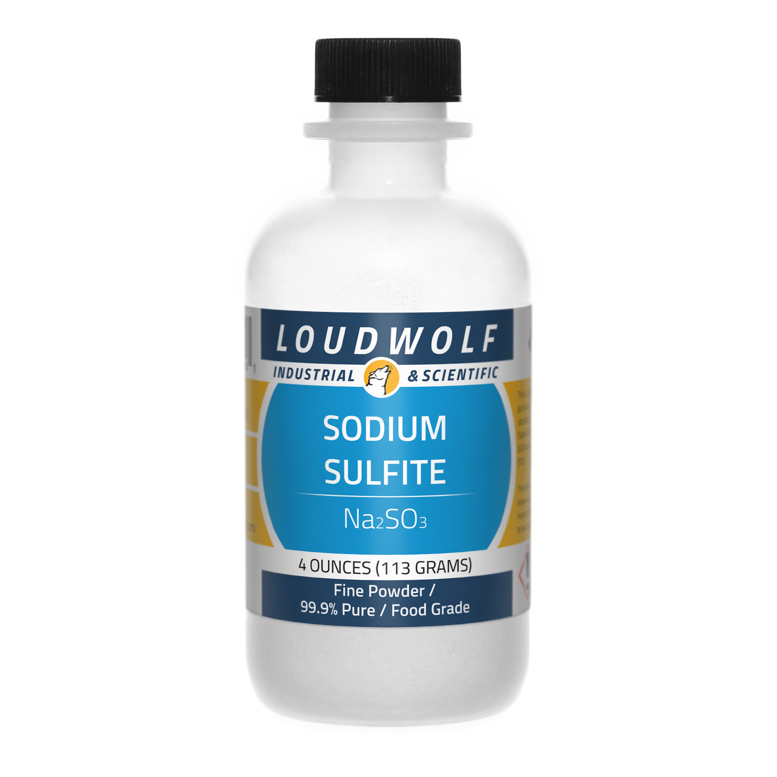 Sodium Sulfite, 4oz, Food Grade 99.9% Pure, Sturdy Bottle SHIPS SAME DAY