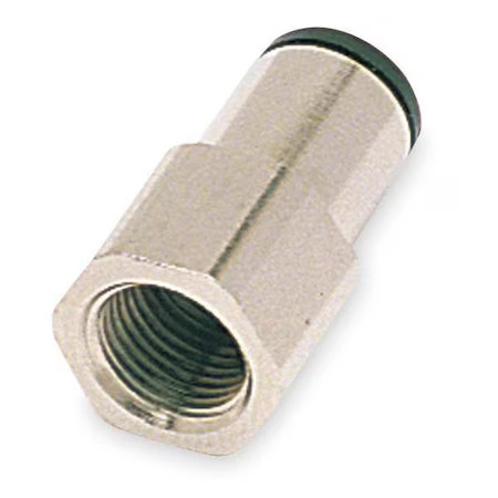 Legris 3014 56 14 Push-Fit Adapter Fitting, 1/4 In Tube Size, Brass, Silver, 10