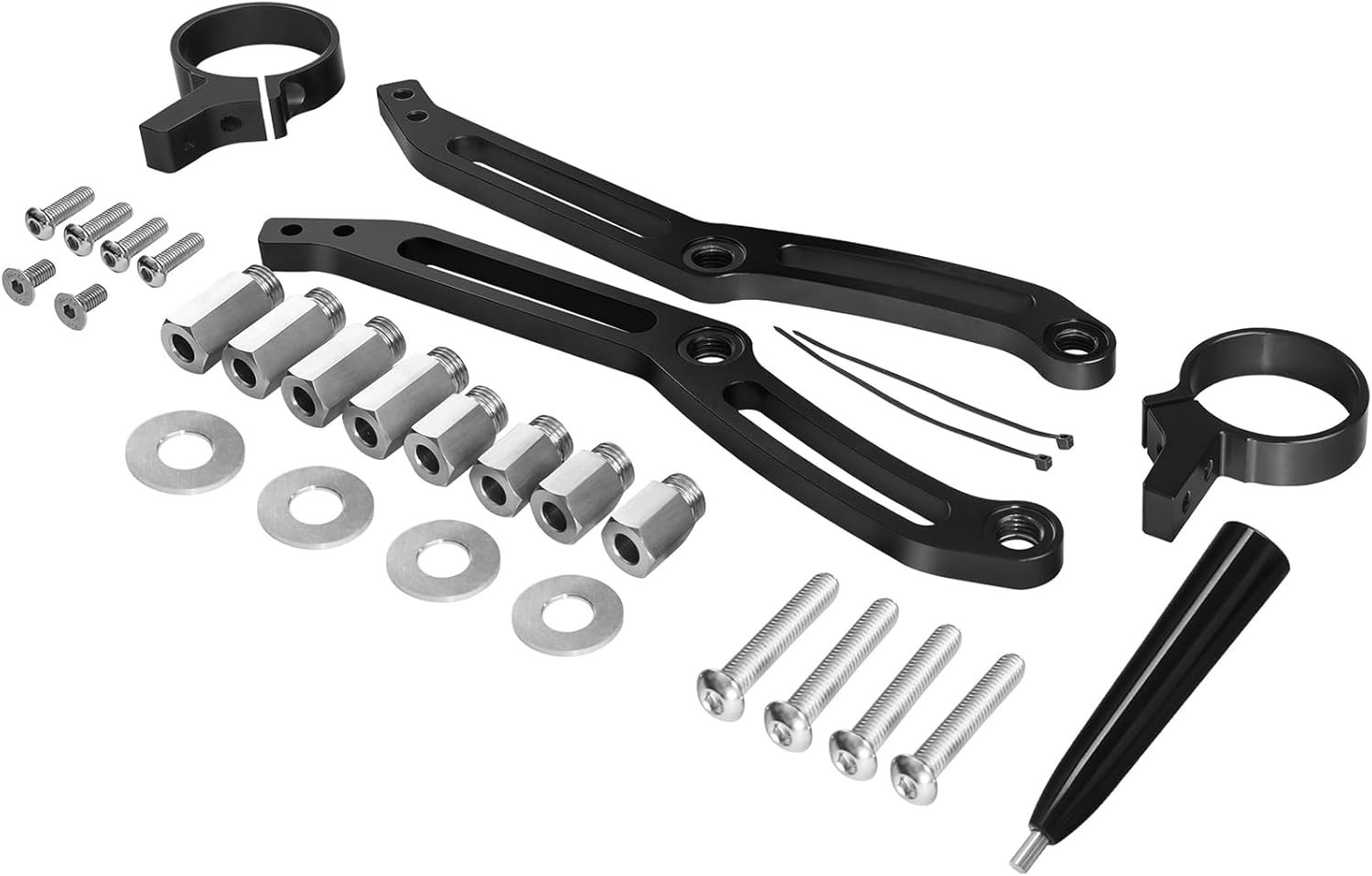Motorcycle Remote Reservoir Shocks Bracket Mount Clamps for Touring 2014-2025