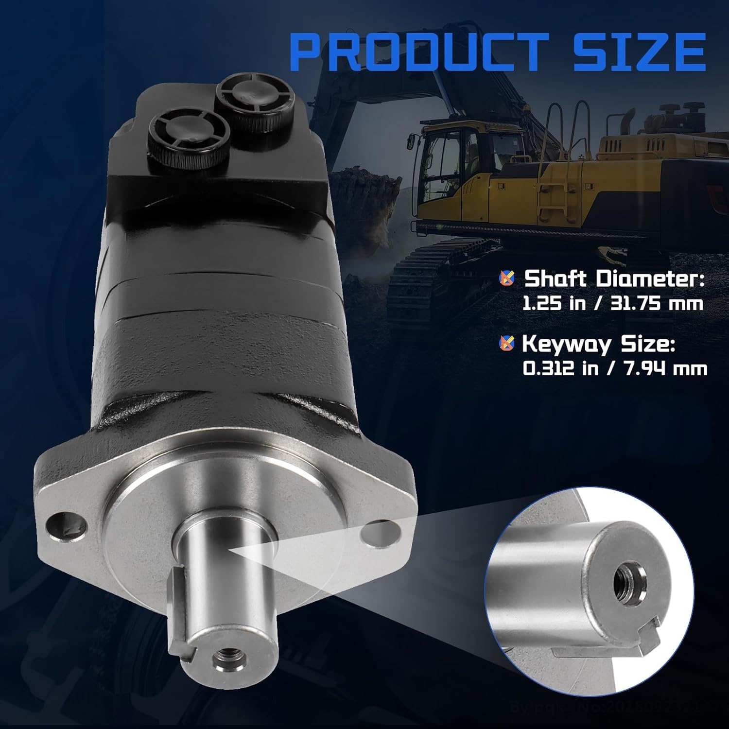 Quality Aftermarket 2000 Series Eaton Char Lynn 104-1025-006 Hydraulic Motor