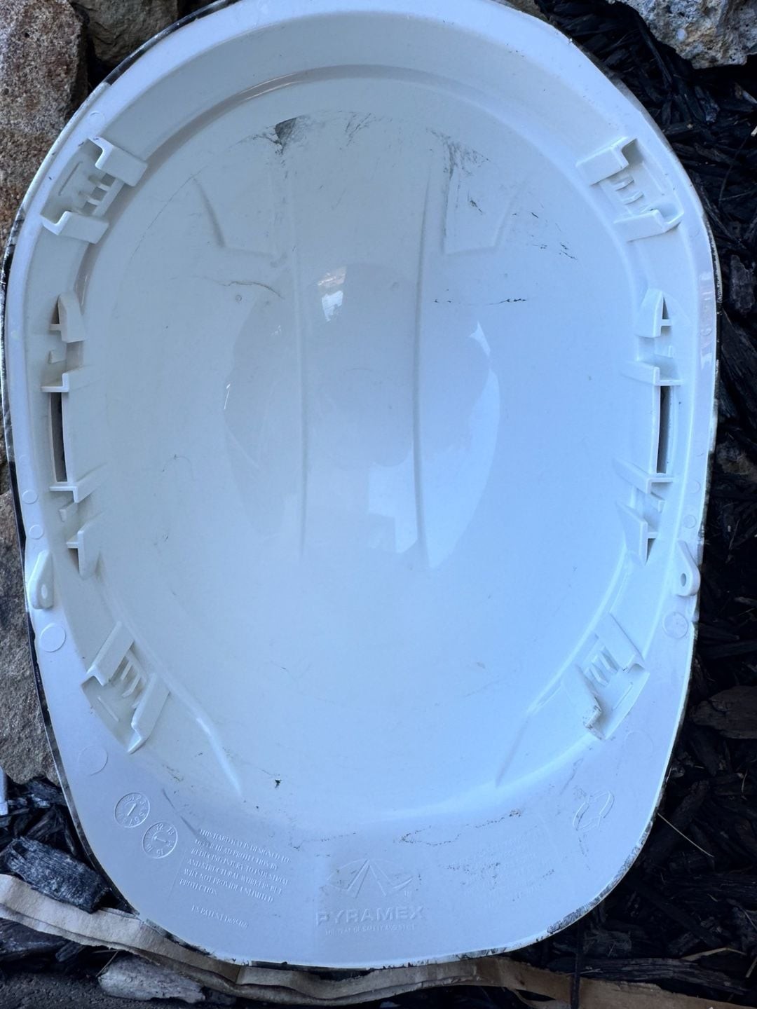 Pyramex Skull Pattern Hydro-Dipped Hard Hat shell only