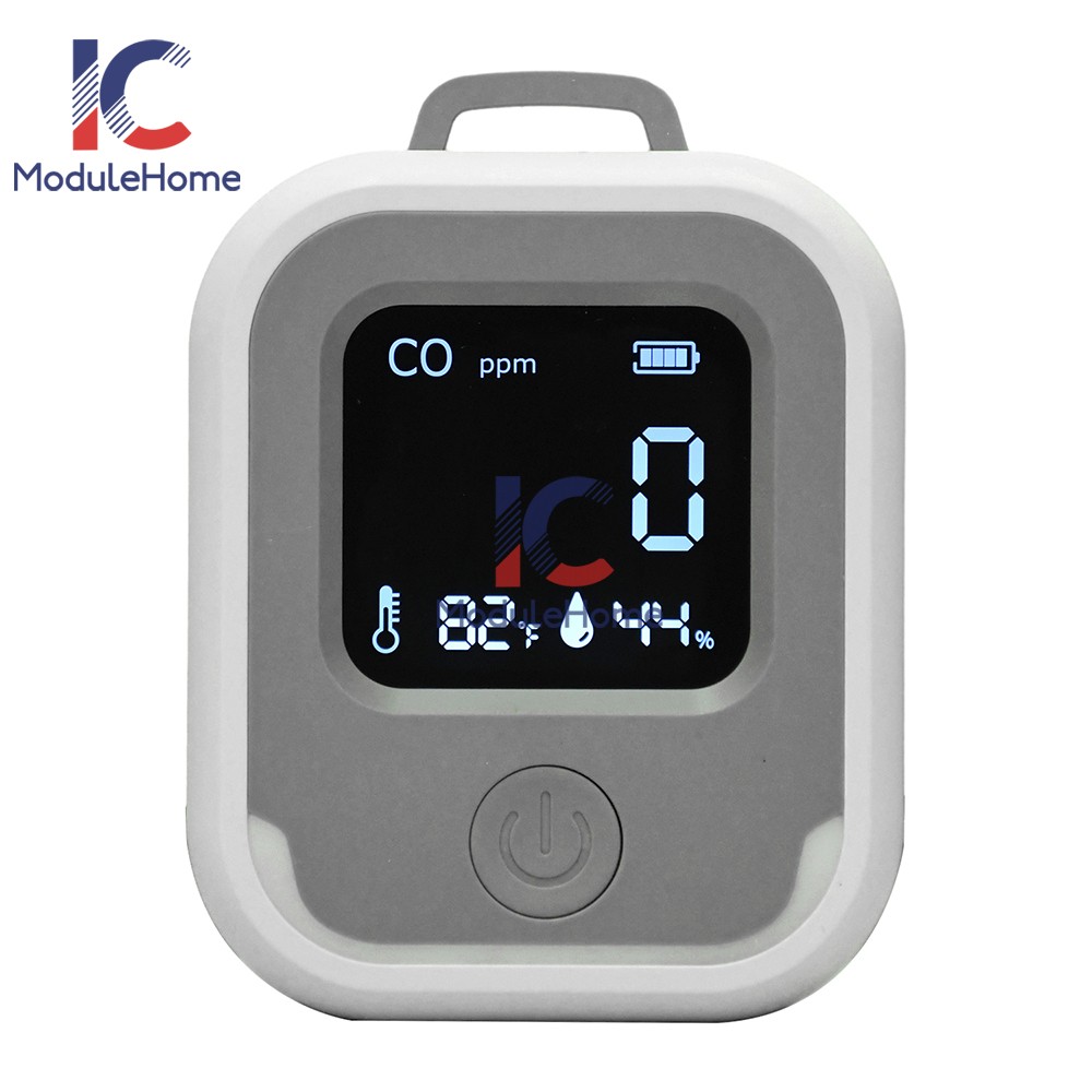 Air Quality Monitor 3-in-1 Carbon Monoxide Detector Temperature Humidity Alarm