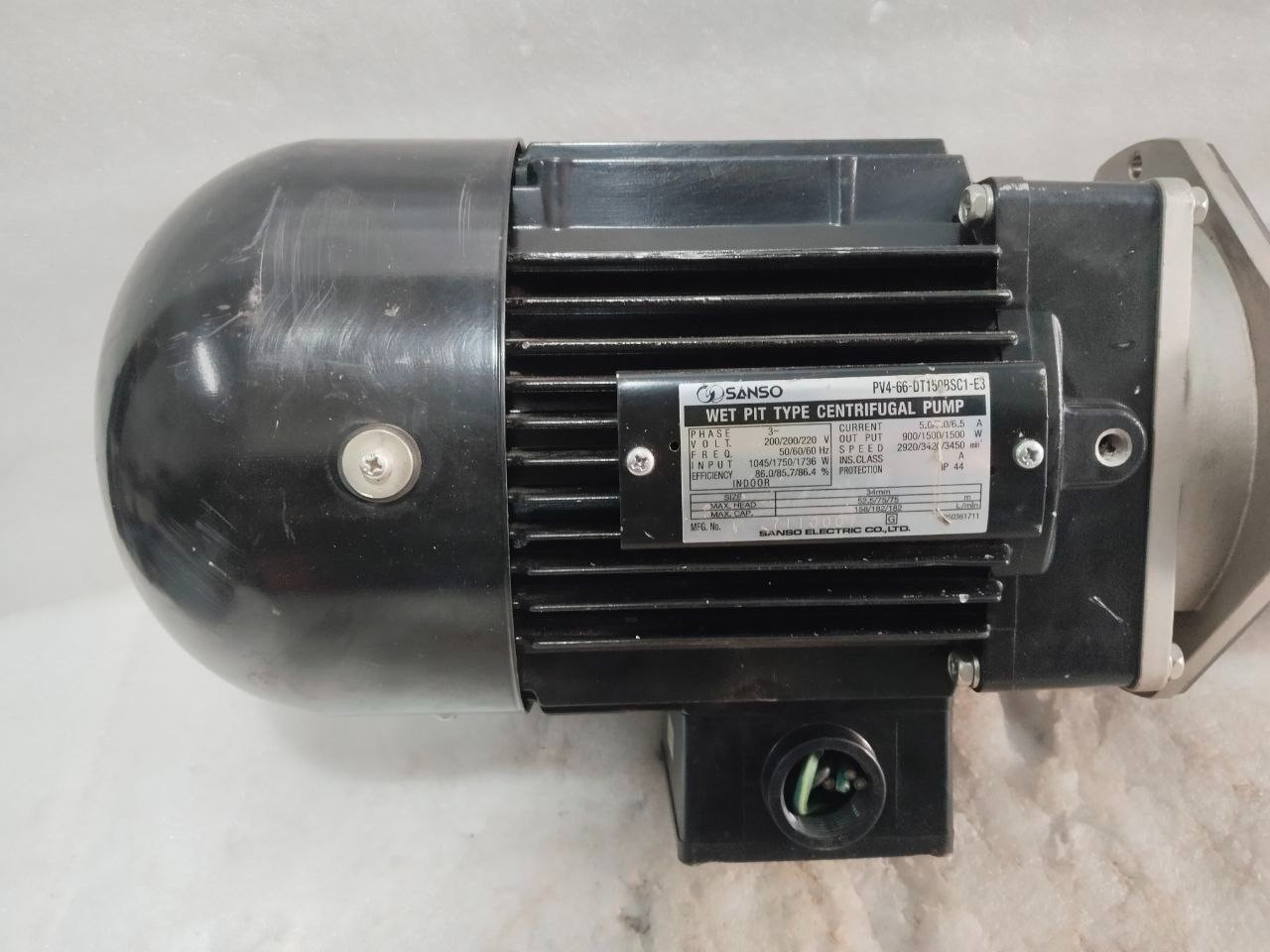 Sanso Wet Pit Type Centrifugal Pump PV4-66-DT150BSC1-E3, 3 PHASE 220V