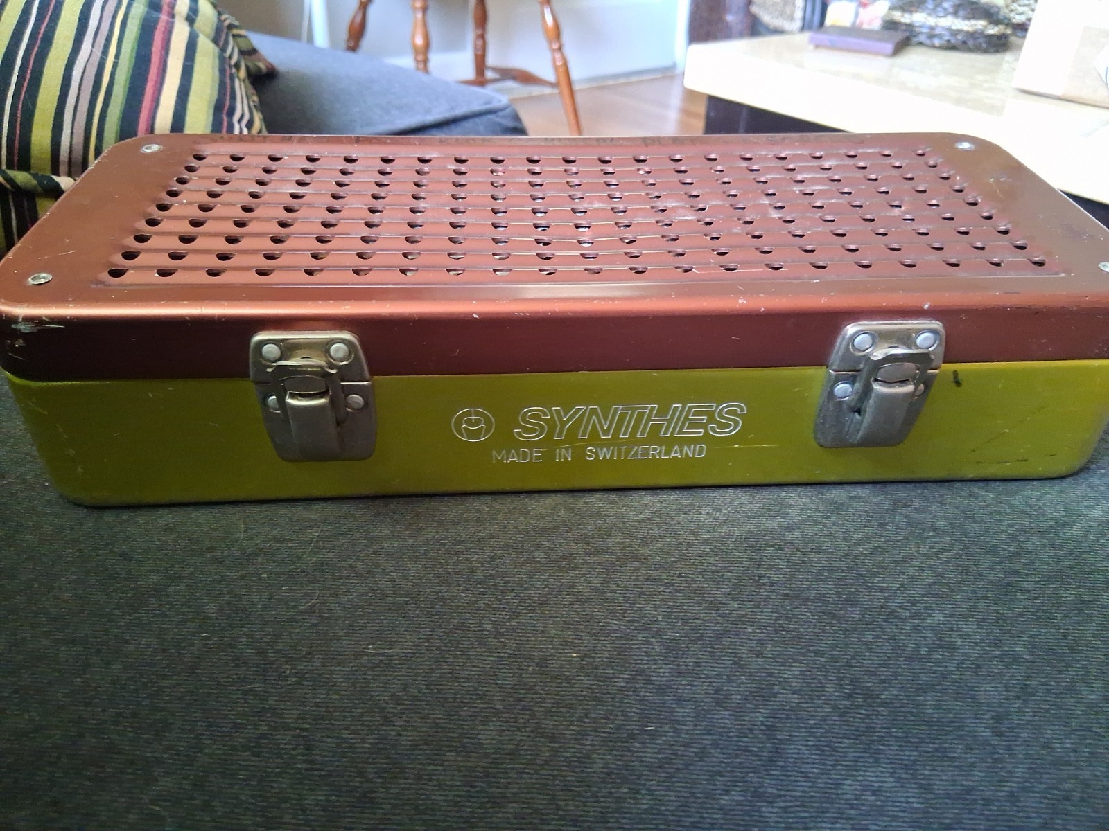 Empty Instrument Sterilization Tray SYNTHES Switzerland Size 12″x5″