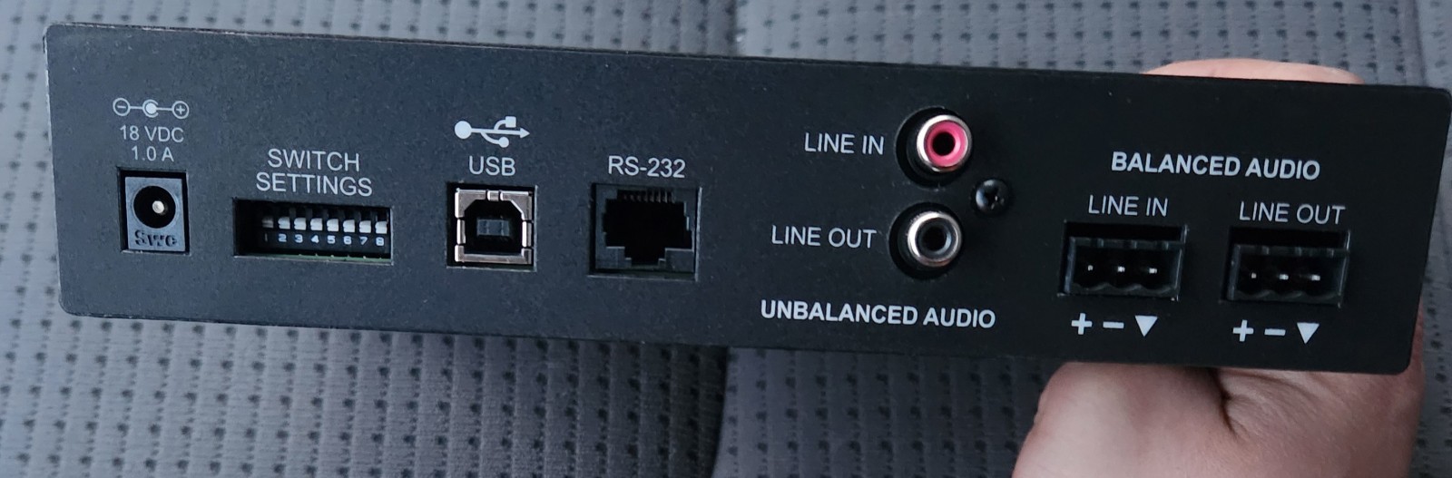 Vaddio 998-8536-000 EasyUSB AudioBRIDGE Analog Audio to USB Converter With Power