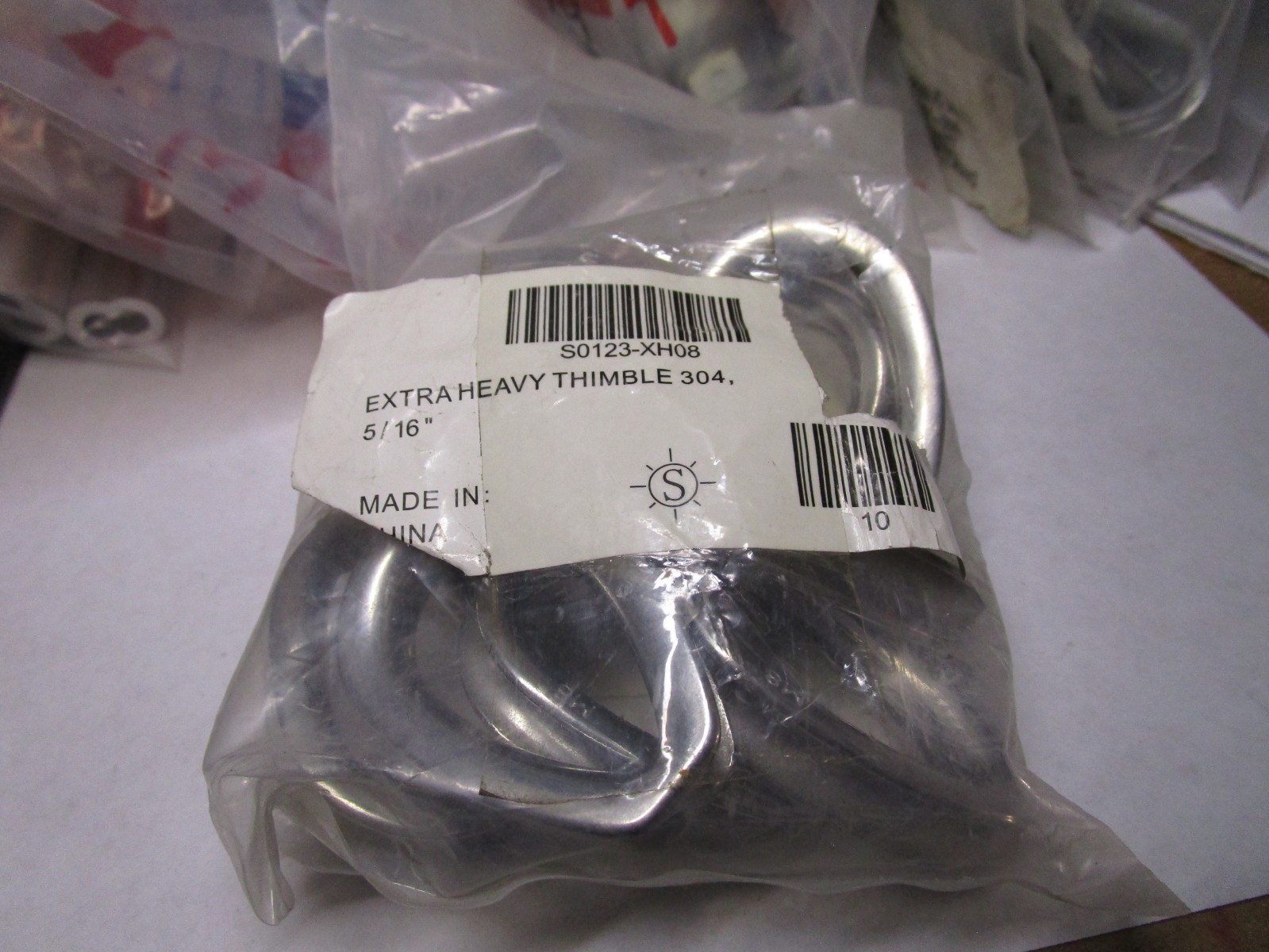 5/16″ 304 Stainless Steel Extra Heavy Duty Wire Rope Thimble QTY 10