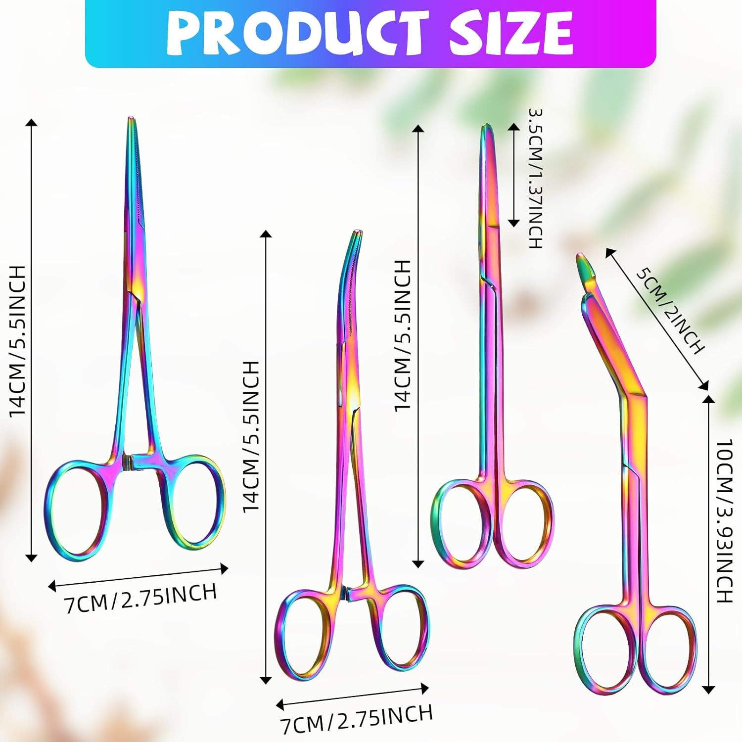Hemostat Curved and Straight Hemostat Forceps Piercing Pliers Forceps, Stainless