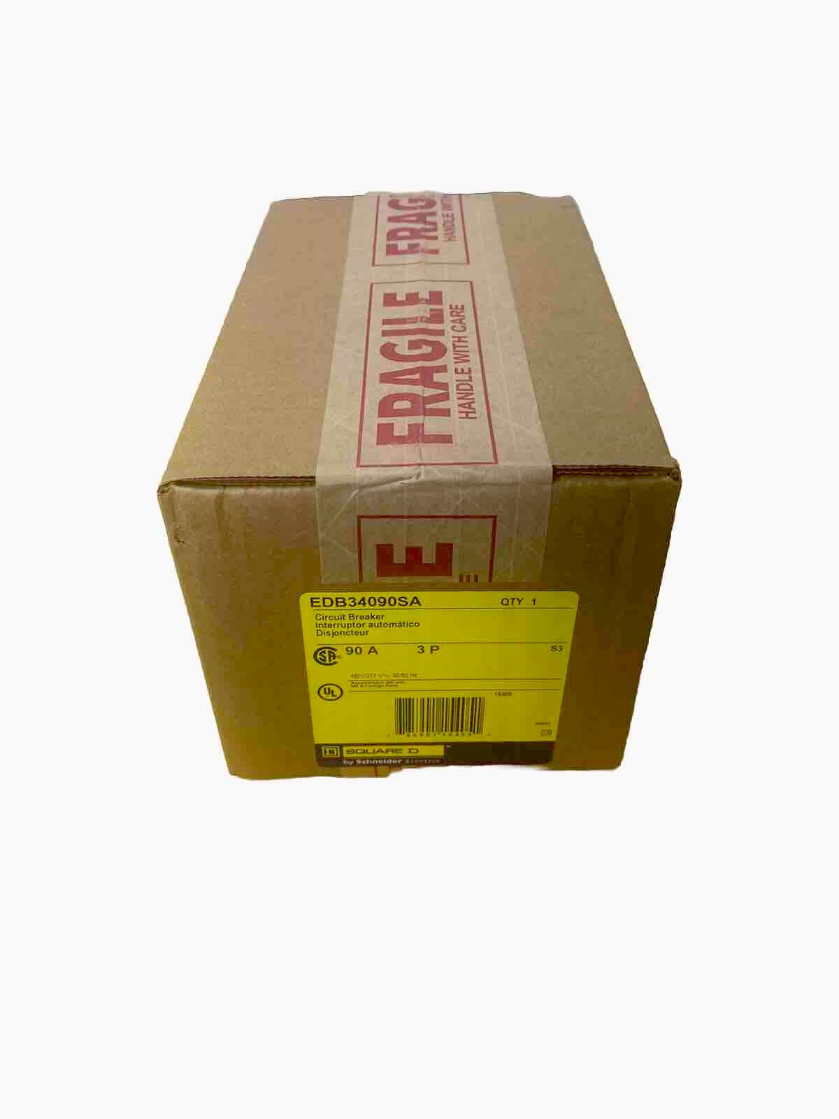 SQUARE D EDB34090SA 480Y/277V, 90A, 3P – SHUNT TRIP CIRCUIT BREAKER