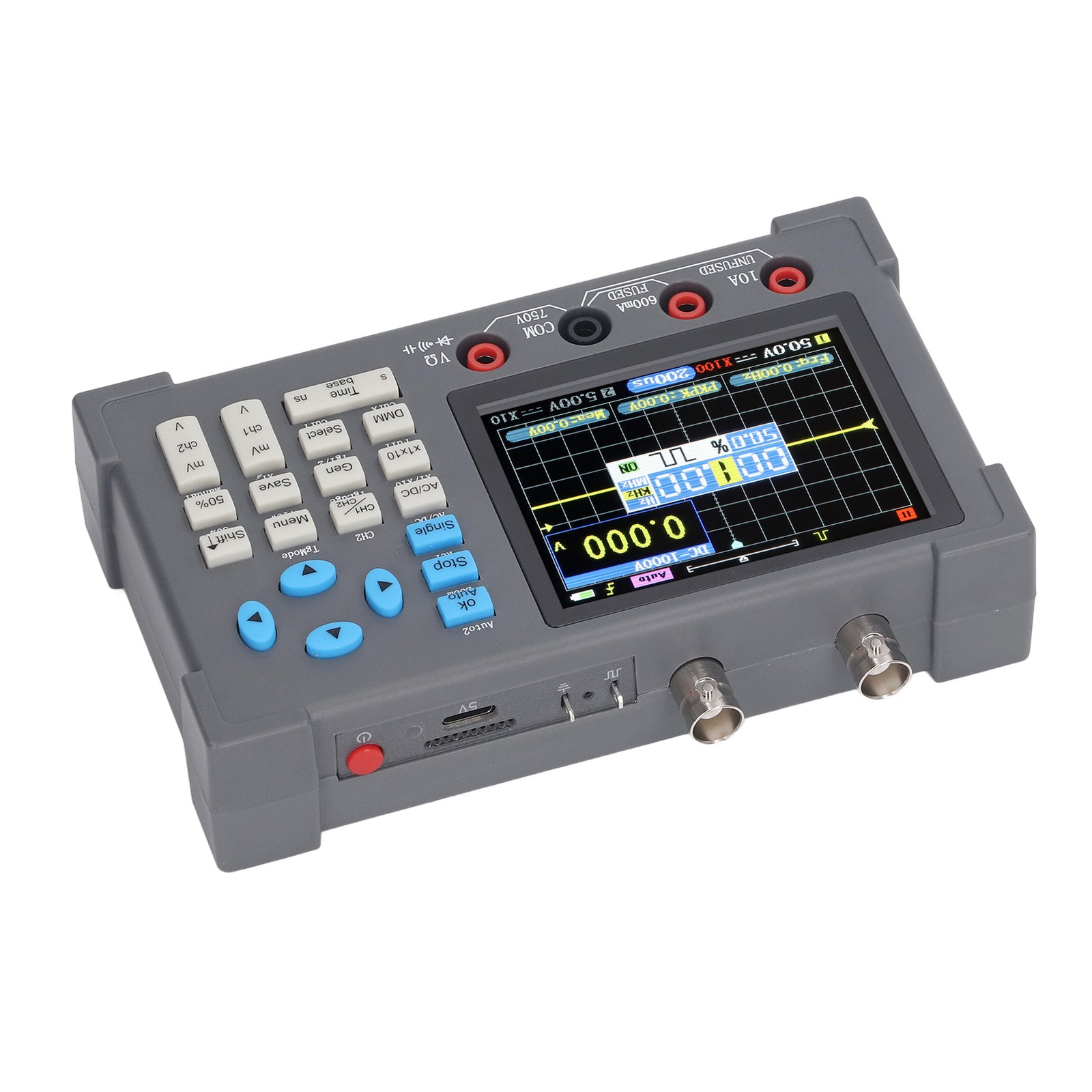 NEW Digital Oscilloscope 3 In 1 Multimeter Signal Generator 120M 250MSa/s 3.2in