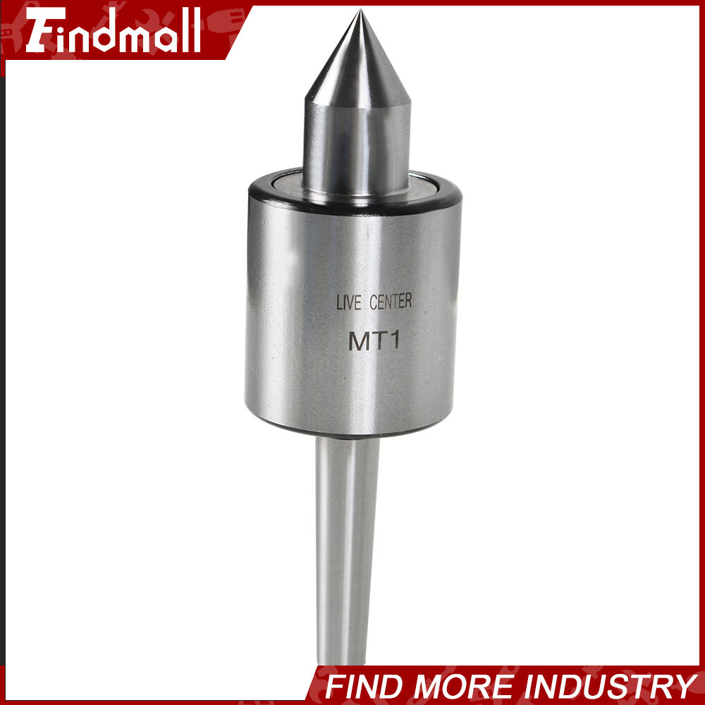 MT1 Live Center Morse Taper 1MT Triple Bearing Lathe Medium Duty CNC