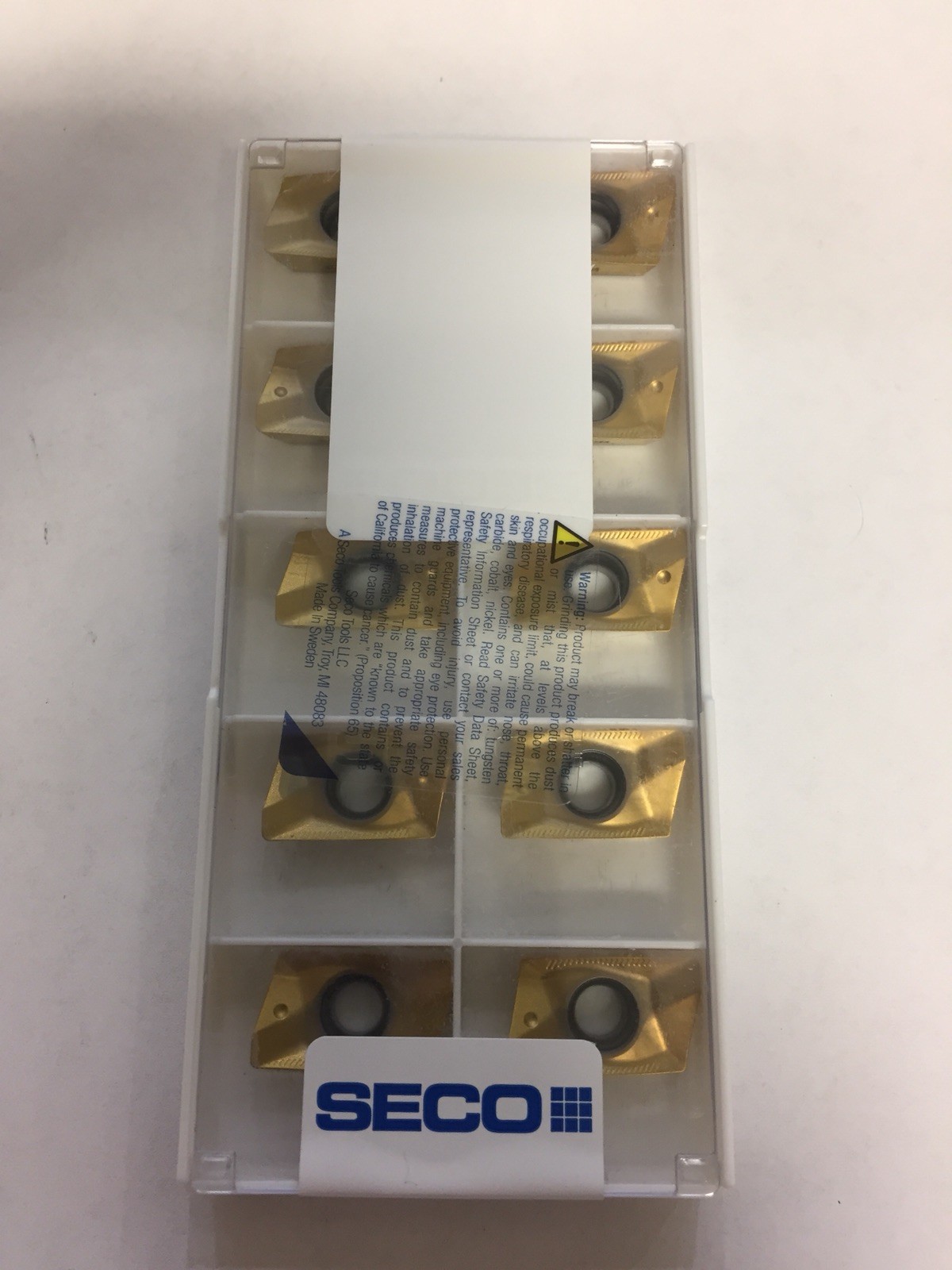 XOMX180608TR-ME13, F40M SECO Inserts 10 New In Box. EDP 03841