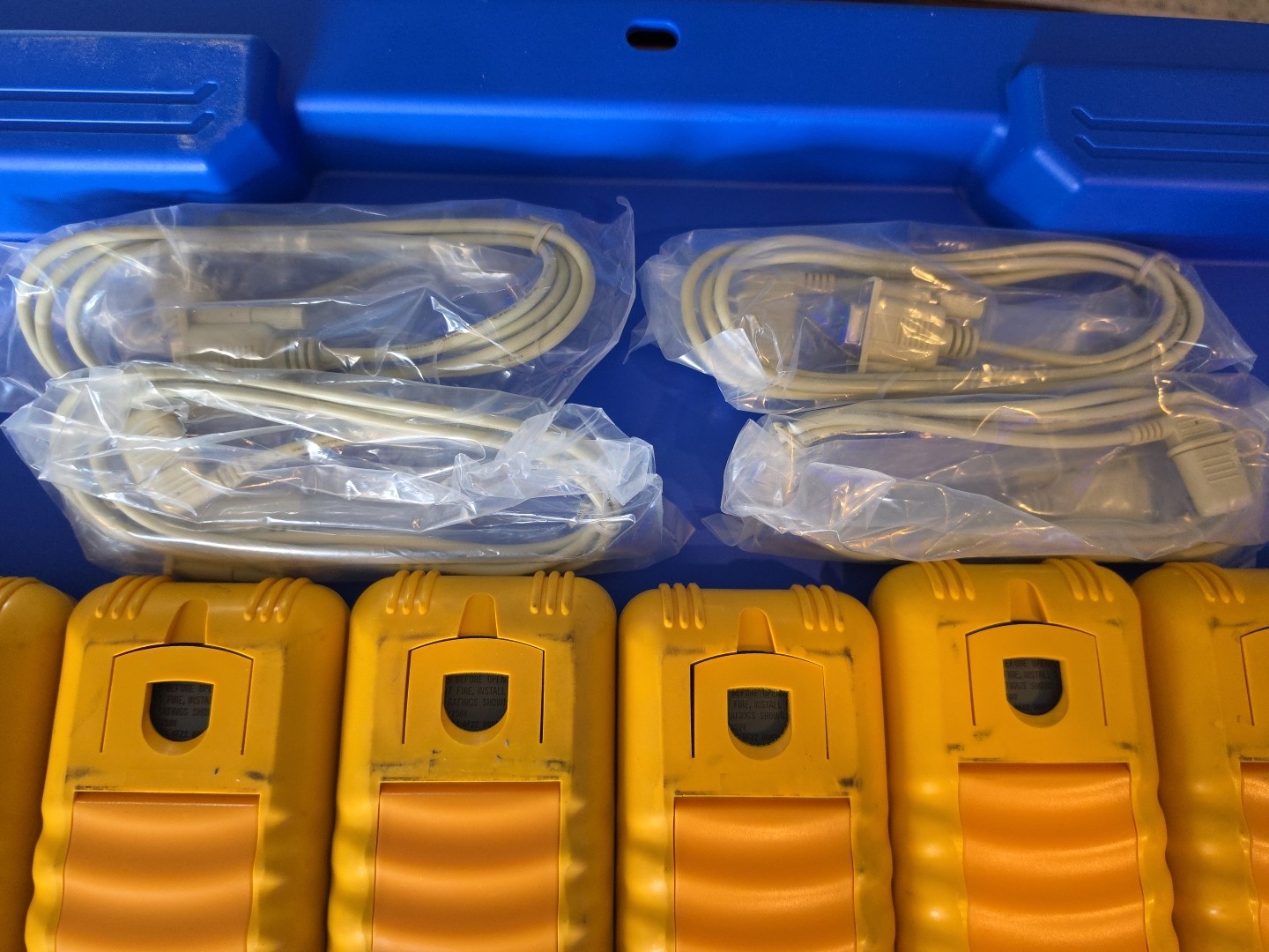Lot Of 6 RSR Digital Multimeter, MAS-344 (6 Meters With 4 Cords Only) -Untested