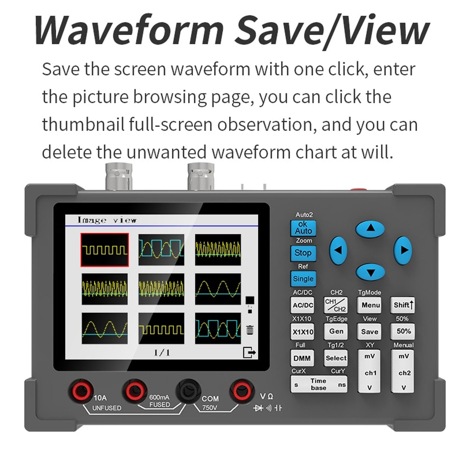 NEW Digital Oscilloscope 3 In 1 Multimeter Signal Generator 120M 250MSa/s 3.2in