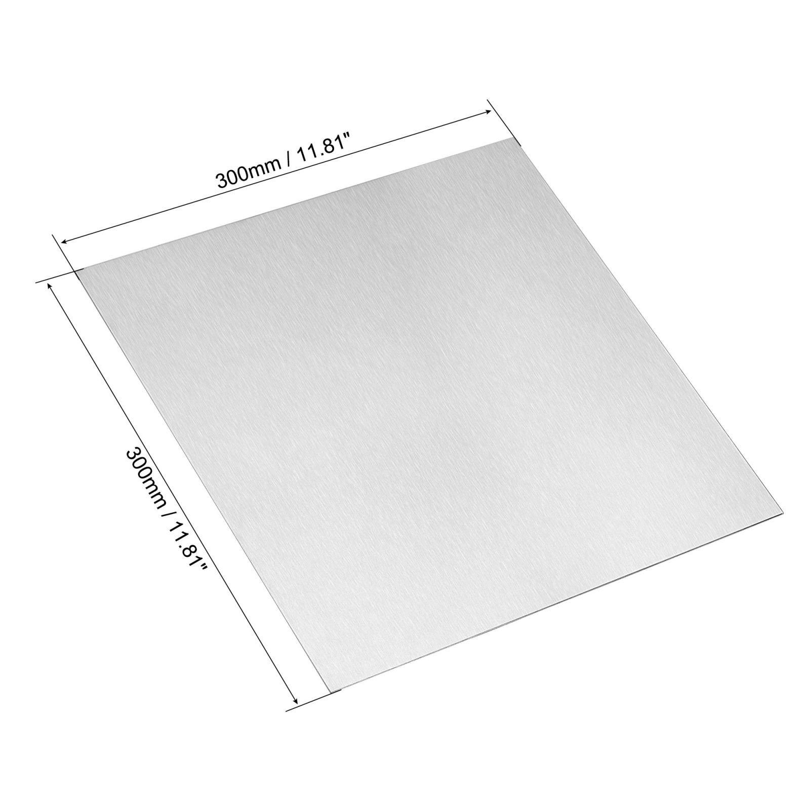 Aluminum Sheet, 300mm x 300mm x 1mm Thickness 6061 T6 Aluminum Plate