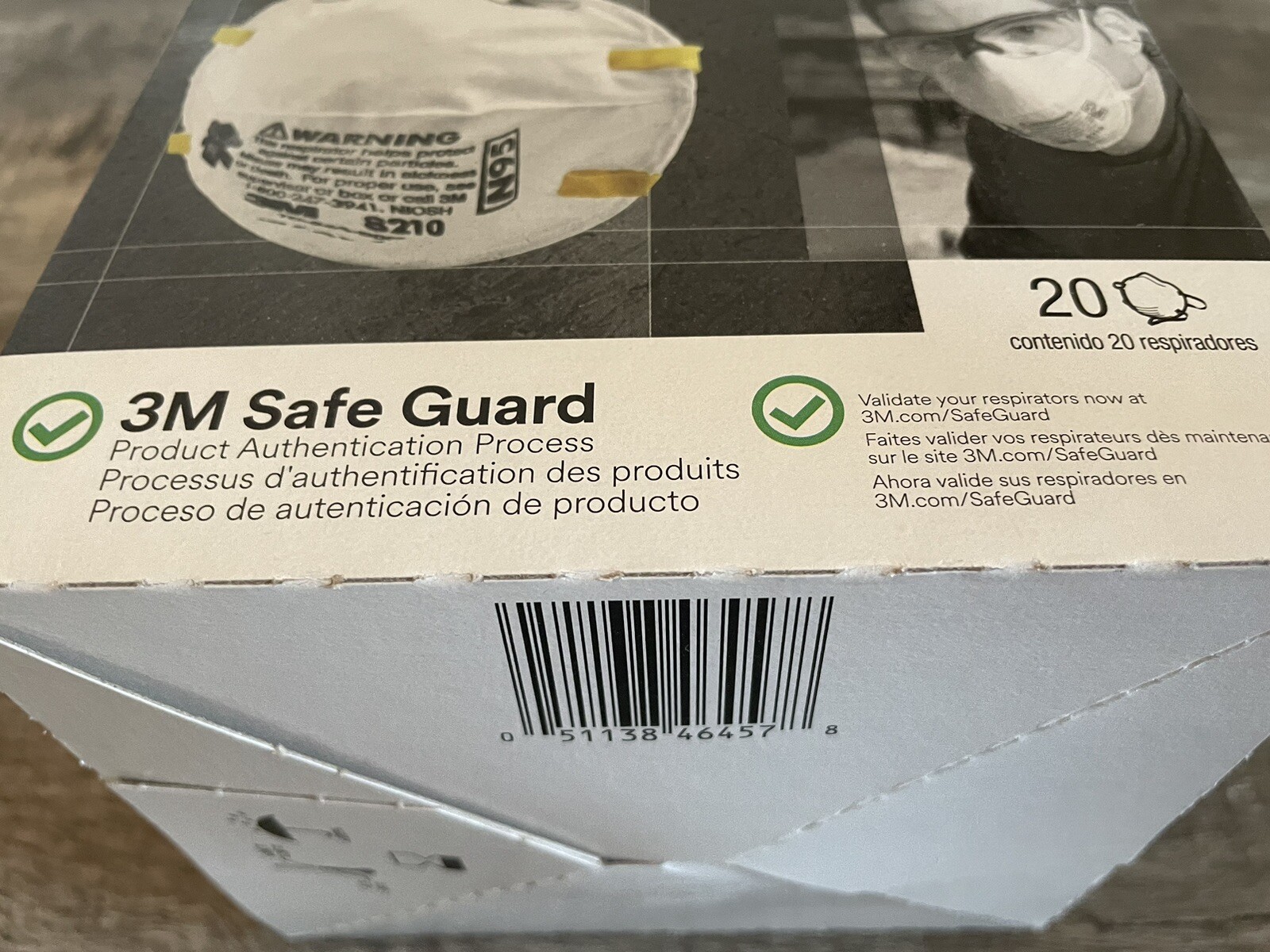 3M Particulate Respirator N95 APPROVED Face Masks 20 COUNT 8210 NEW EXP 08/2026