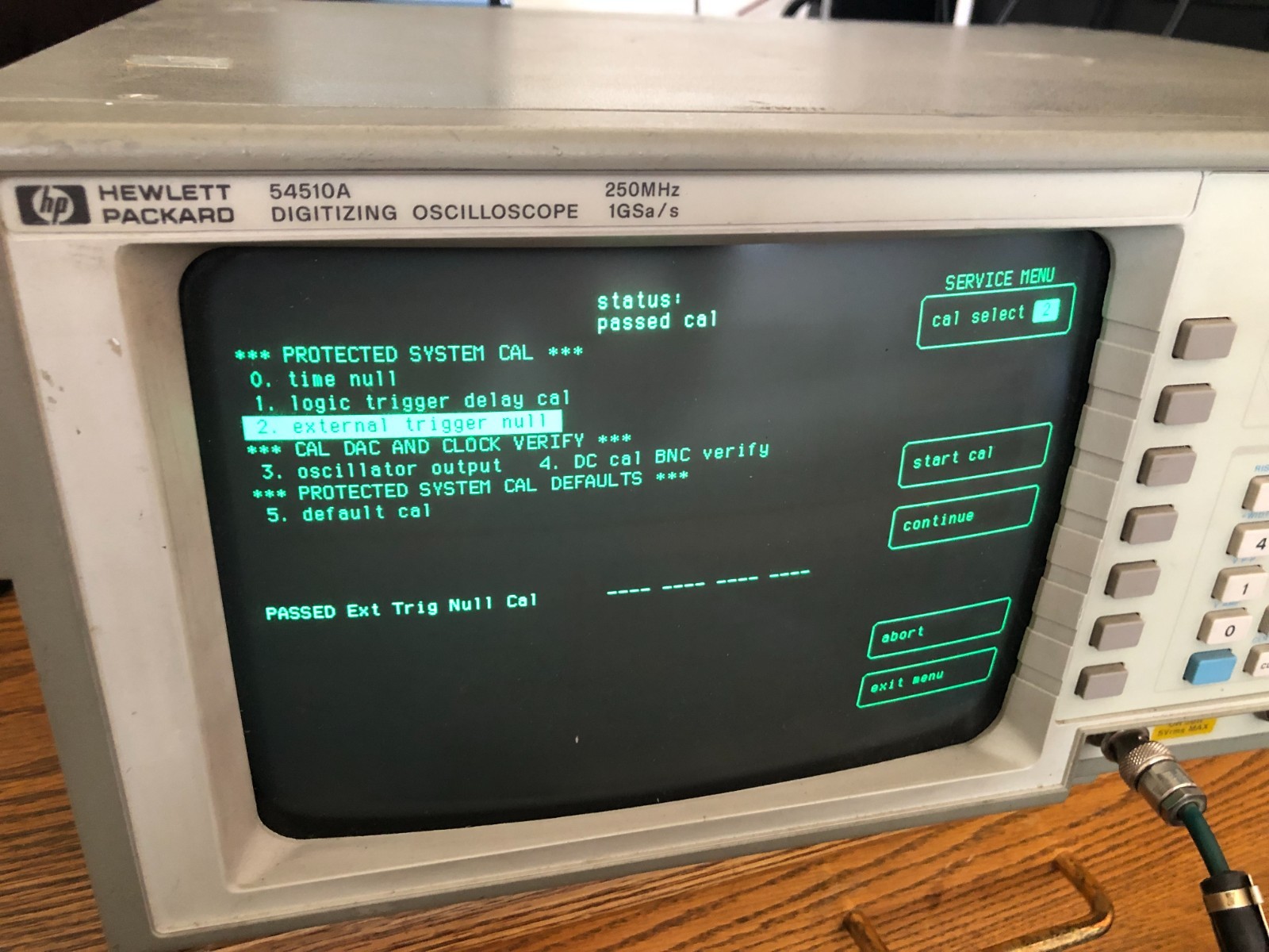 Working Agilent 54510A Digitizing Oscilloscope 2-Ch 250MHz 1GSa/s Tested
