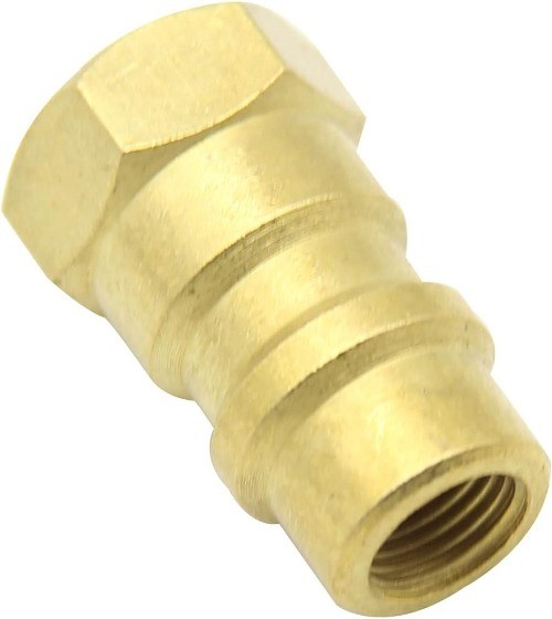Quick Coupler Adapter Valve with 1/4in SAE 8v1 Thrad and Core Valve, Fast Conve