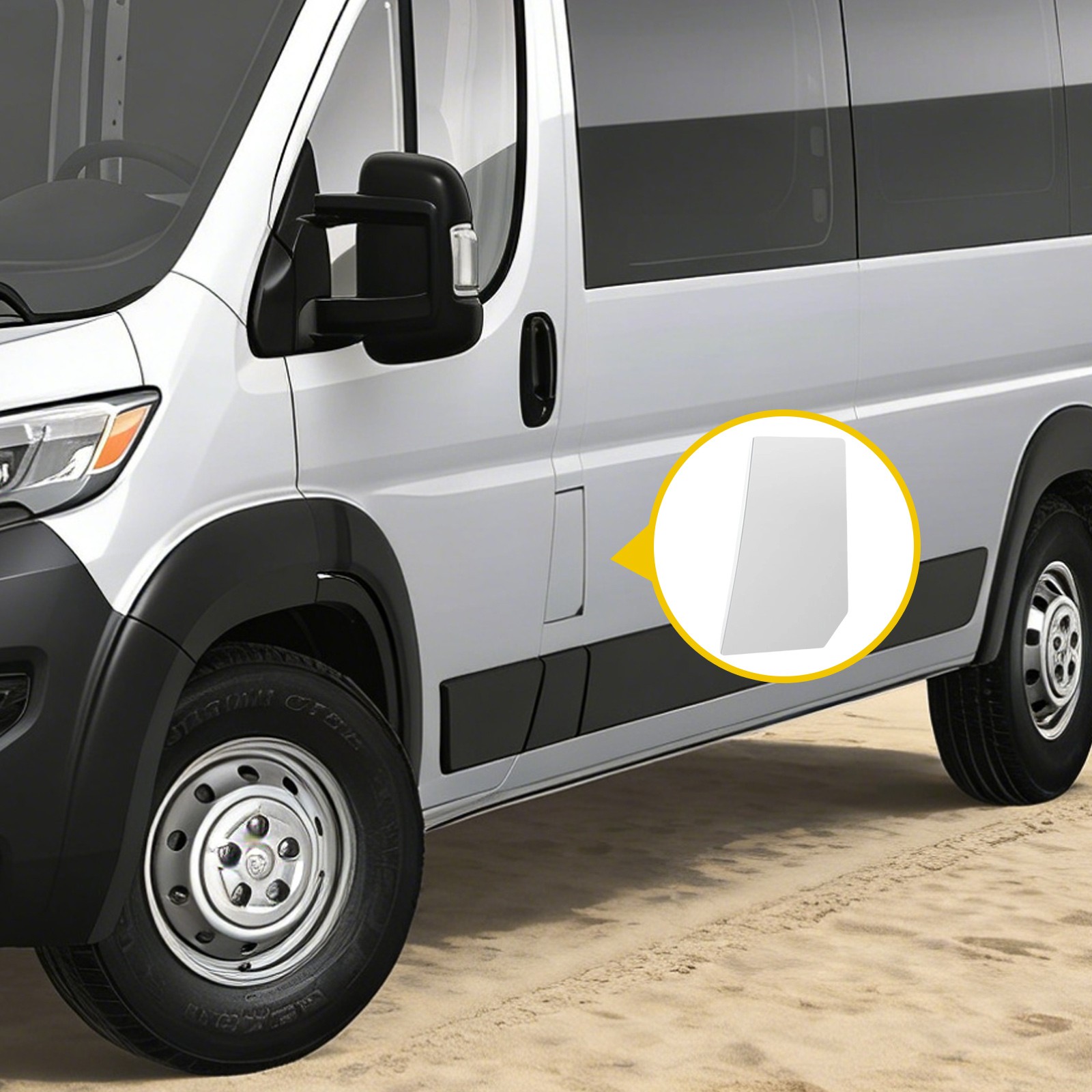 Fuel Door Cove For The Ram Promaster 1500,2500 And 3500 Models From 2014 To 2021