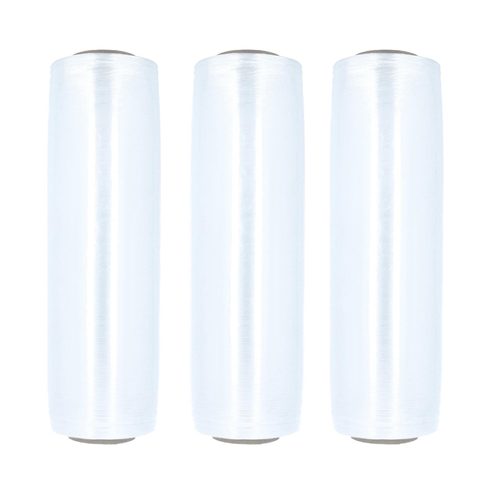 4 Rolls 17″ x 1476′ (34 Gauge) Plastic Film Pre-Stretch Hand Shrink Wrap Clear