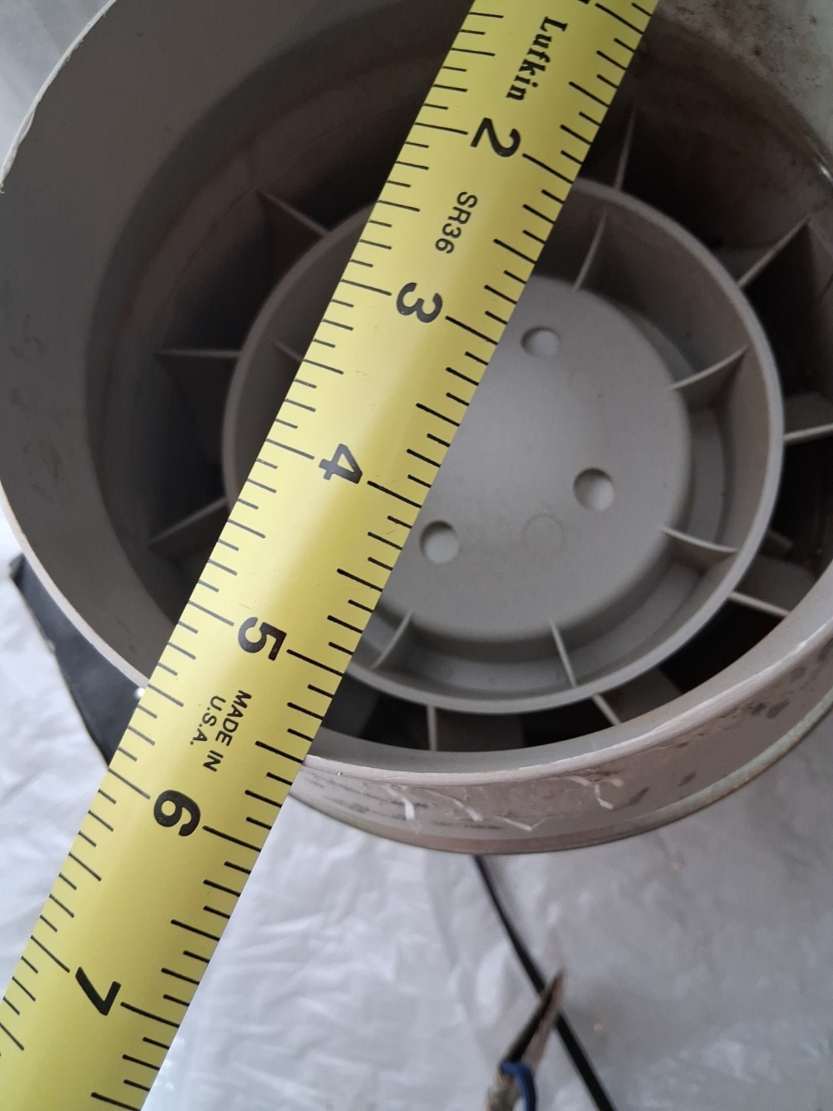 Soler & Palau Td-200 Mixed Flow Duct Fan, 8 In. Diameter Radon House Fan Works!