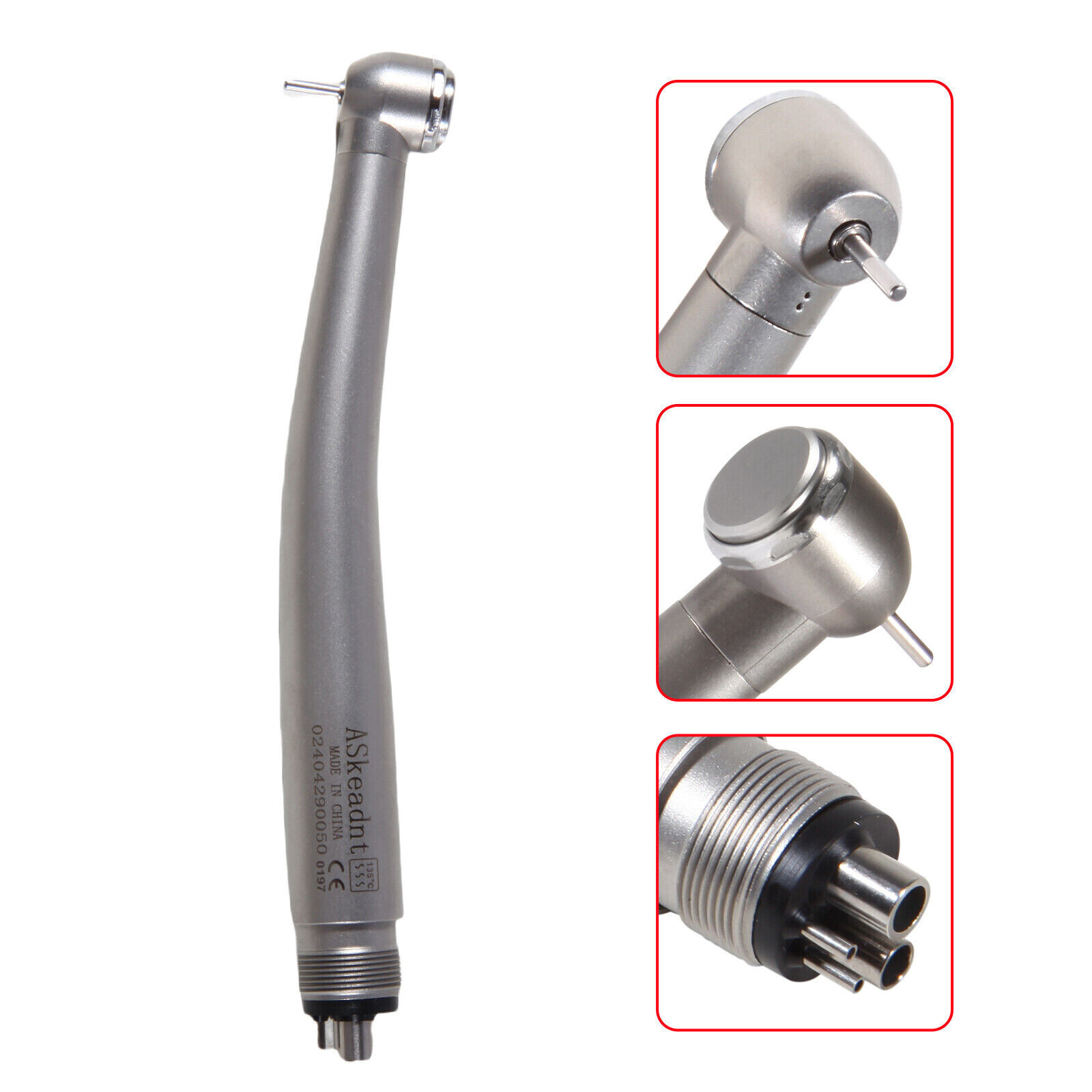 3x Dental High Speed Push Button Turbine Handpiece 4 Hole 4H Fit NSK ADA4 u