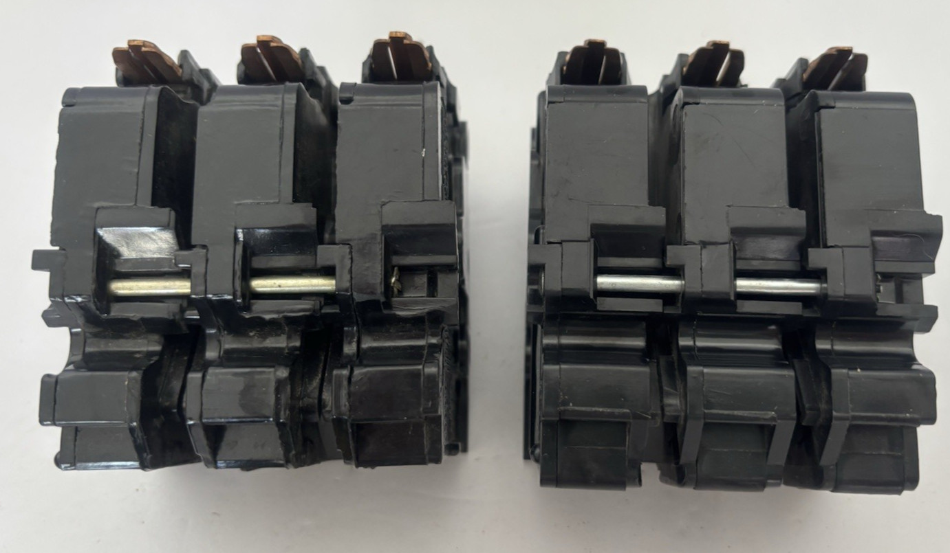 Lot of 3 FPE Circuit Breakers- Two – 20 Amp 3 Pole Stab-Lok & One- 50 Amp 2 Pole