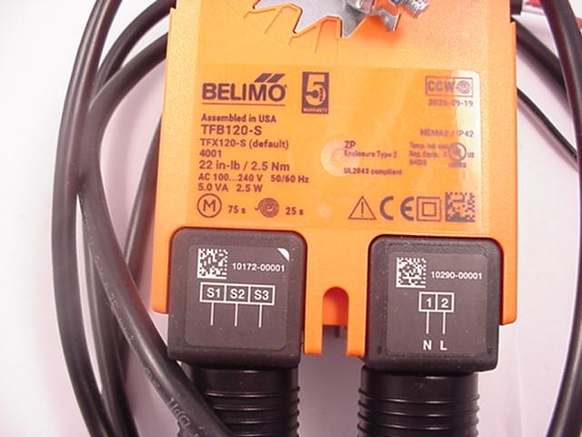 Belimo TFB120-S Actuator NEW Ships on the Same Day of the Purchase
