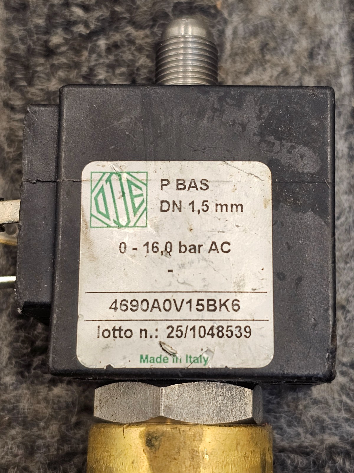 ODE 4690-H49 Solenoid Valve Subplate 3/2 WAY Normally Closed (N.C) BDV08110AY