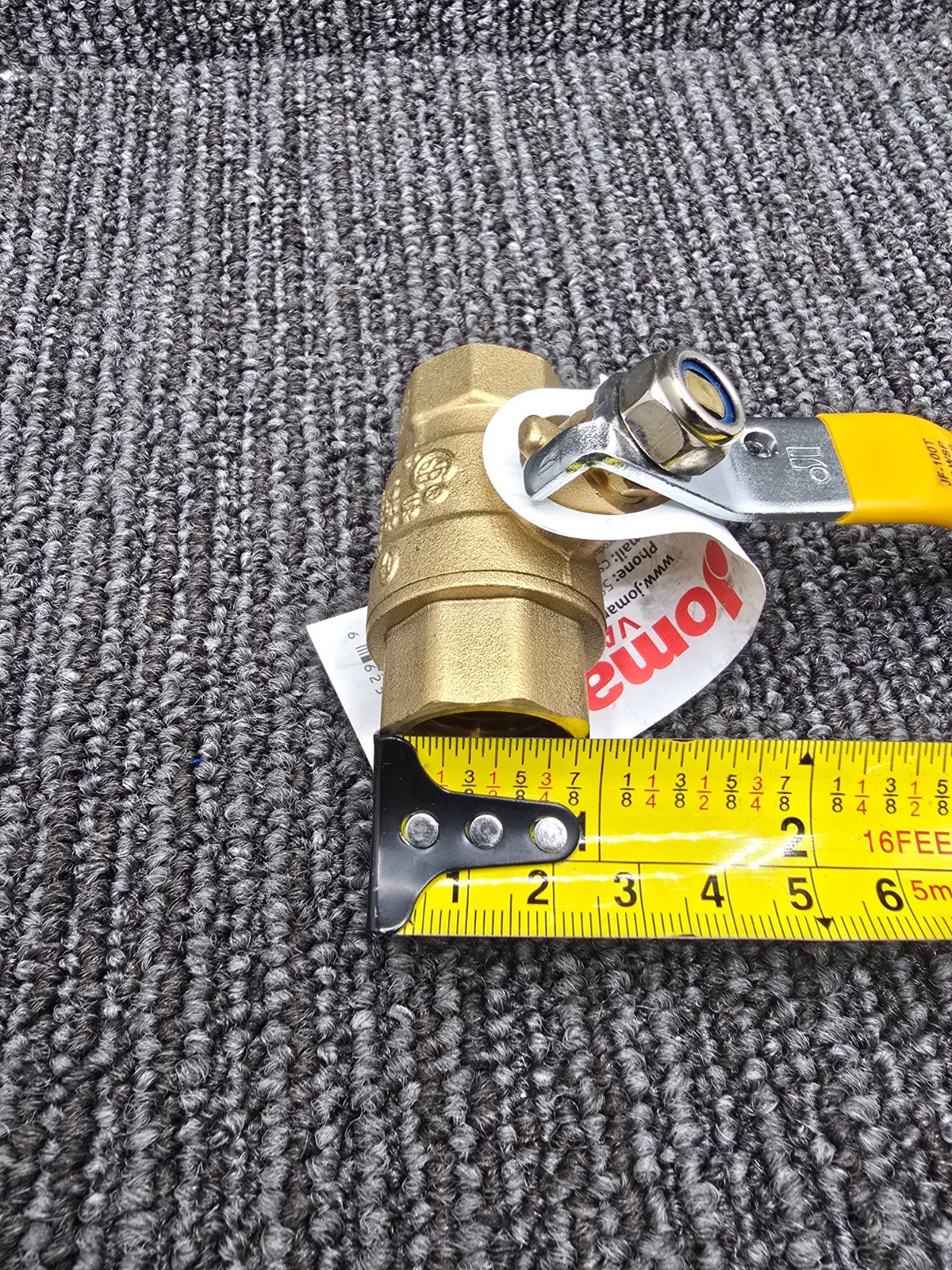 (QTY 2) Jomar Valve 100-103: 1/2″ Threaded Brass Full Port Ball Valve 600 WOG