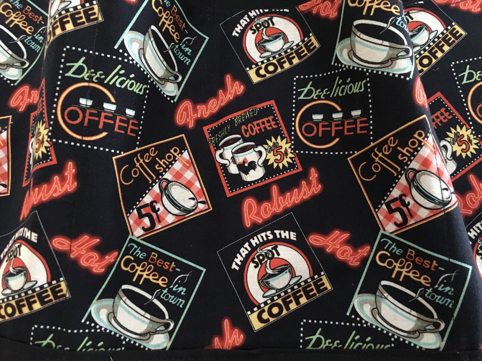 (Choose Print) Coffee 3 pocket waitress waist Half apron restaurants Resturant￼