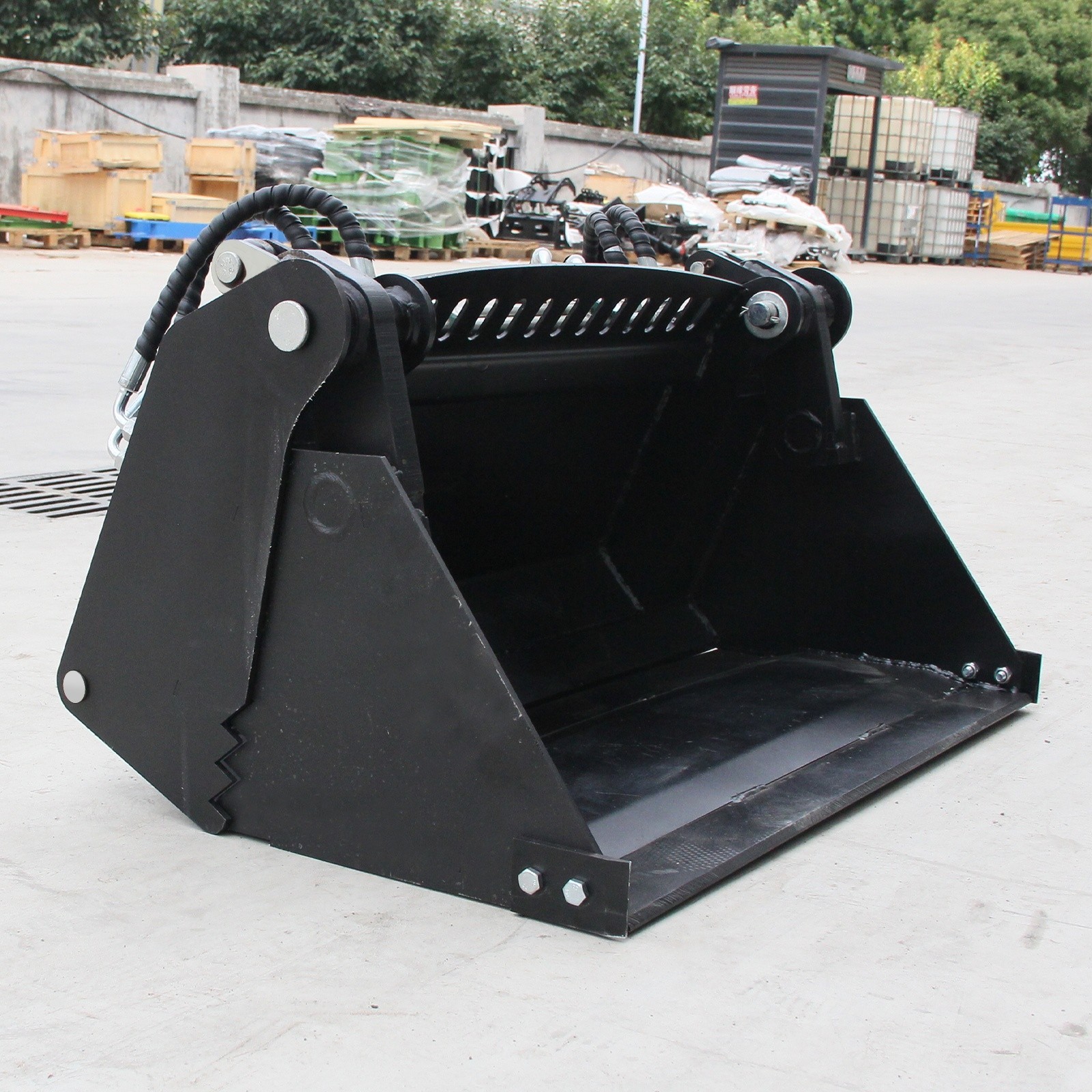 4-in-1 Combination Hydraulic Bucket Fits Mini Skid Steer Loader FREE SHIPPING