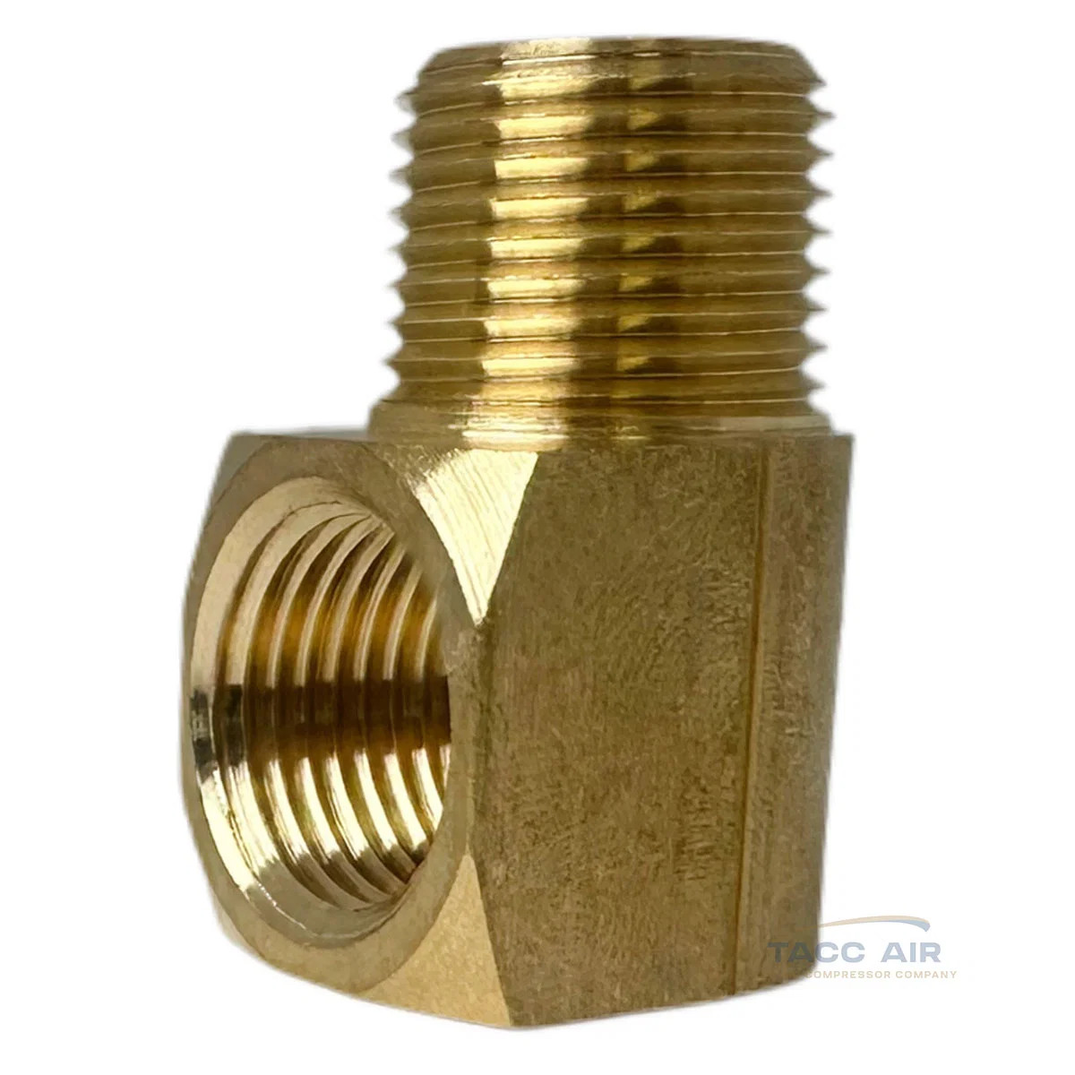 2 Pack 3/8″ NPT Brass Street Elbow 90 Degree Pipe Thread Fitting Male Female