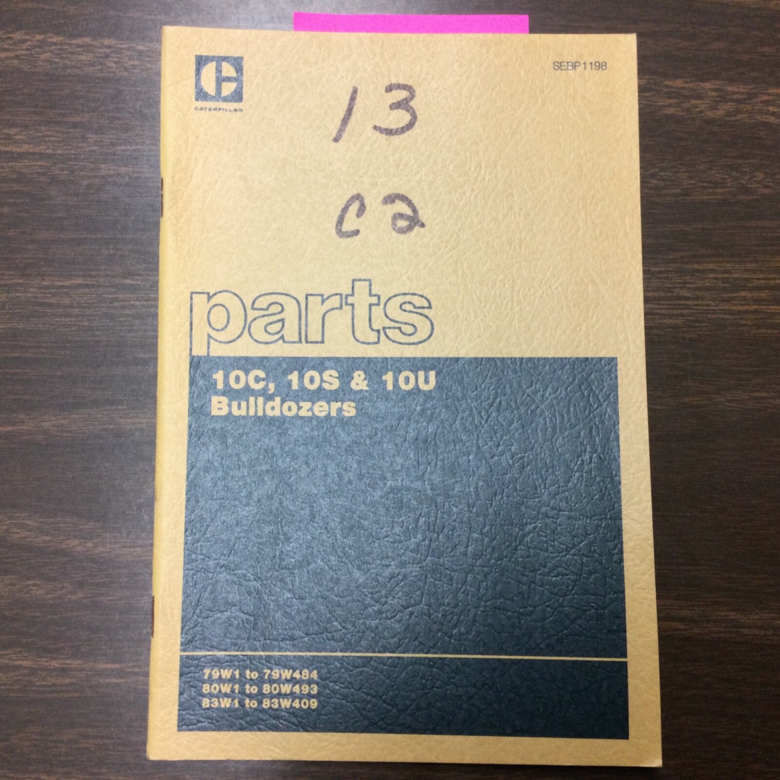 CAT Caterpillar 10C 10S 10U BULLDOZER PARTS MANUAL BOOK LIST for D10 79W 80W 83W