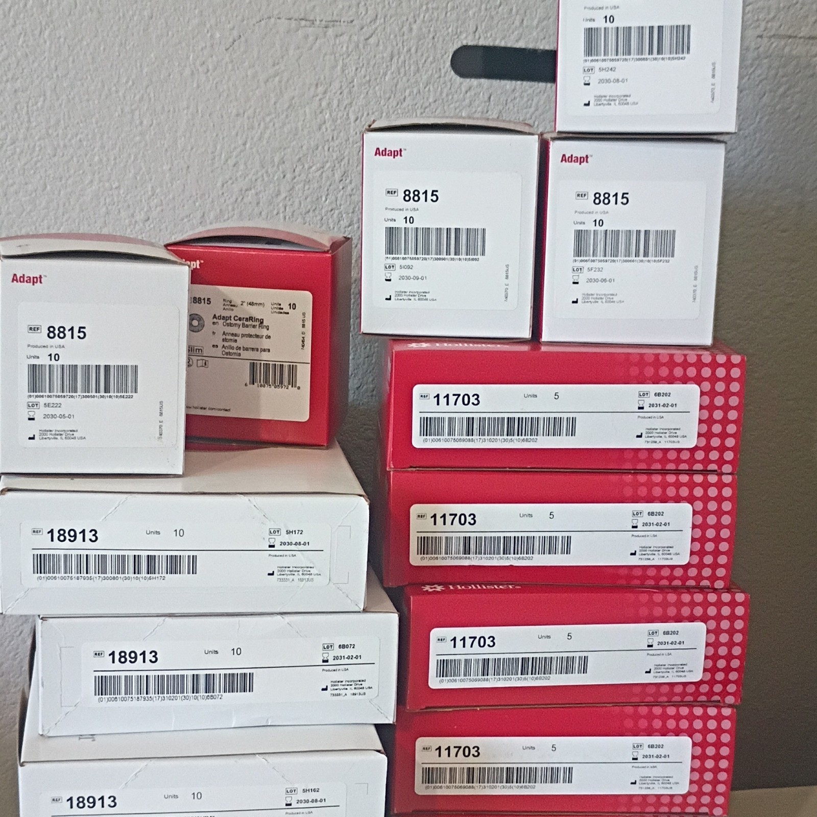 Hollister Ostomy Supplies lot sell for $l75.