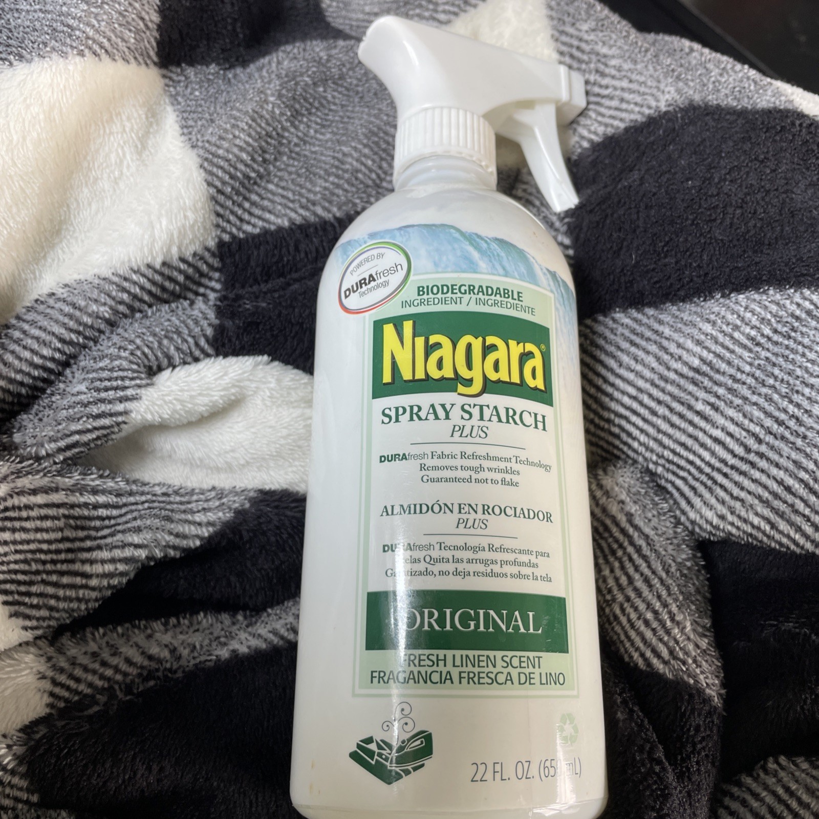 Niagara Spray Starch 22 Oz Trigger Pump Liquid Starch