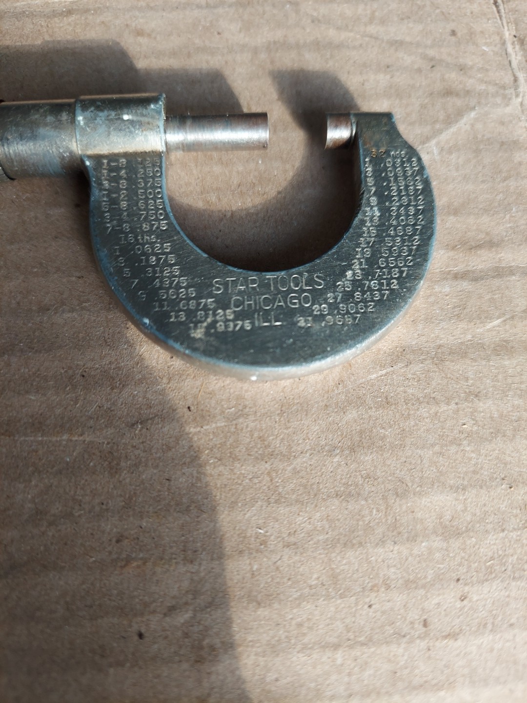 VINTAGE 0-1″ STAR TOOLS MICROMETER, USA