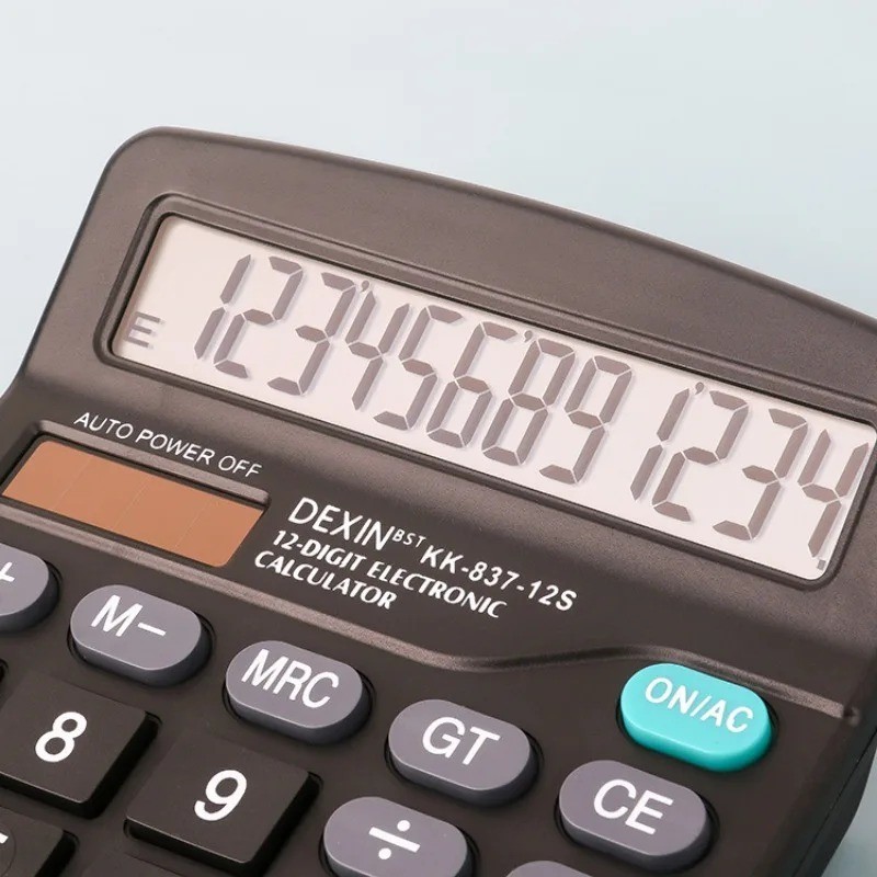 Premium Desktop Calculator 12 Digit with Large LCD Display and Sensitive Buttons