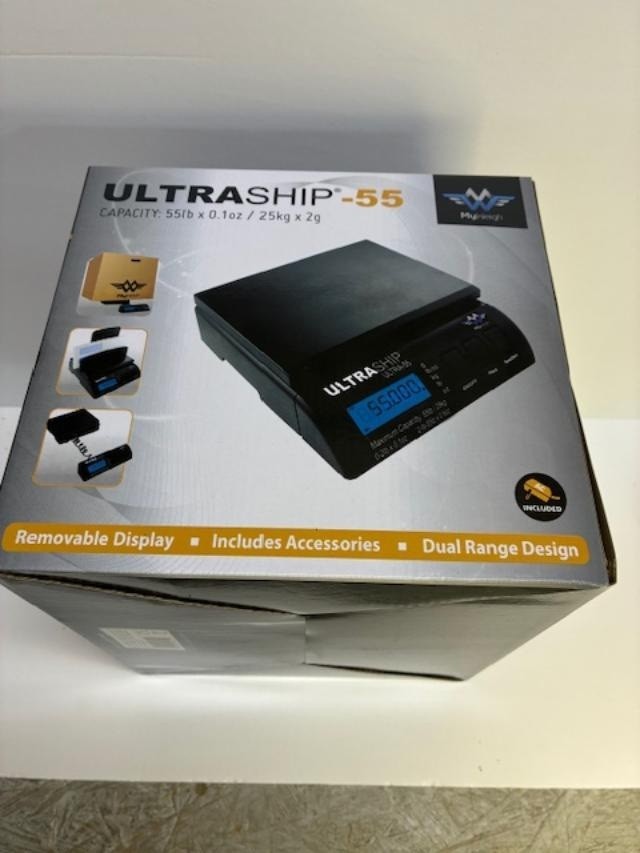 My Weigh Ultraship 55 Digital Shipping Scale 55 lb/25 kg Postal & Parcel Scale