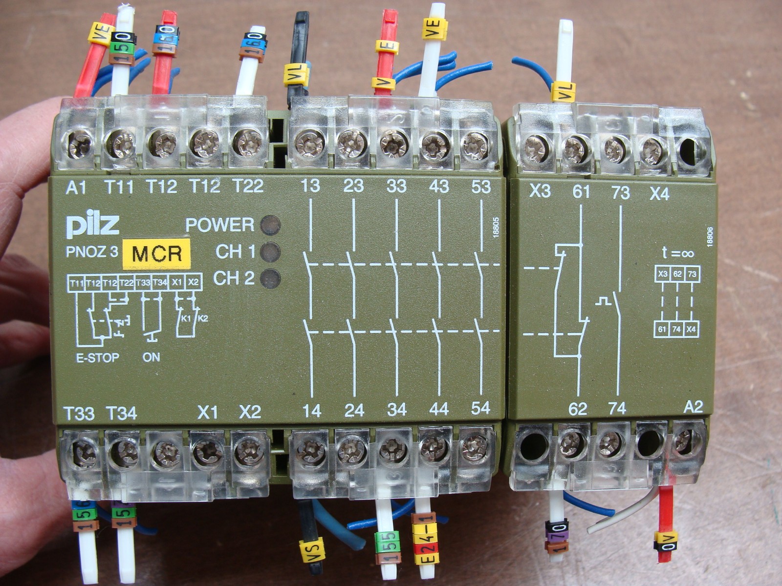 PILZ PNOZ 3 24V DC 5S10 SAFETY RELAY 474894 24VDC
