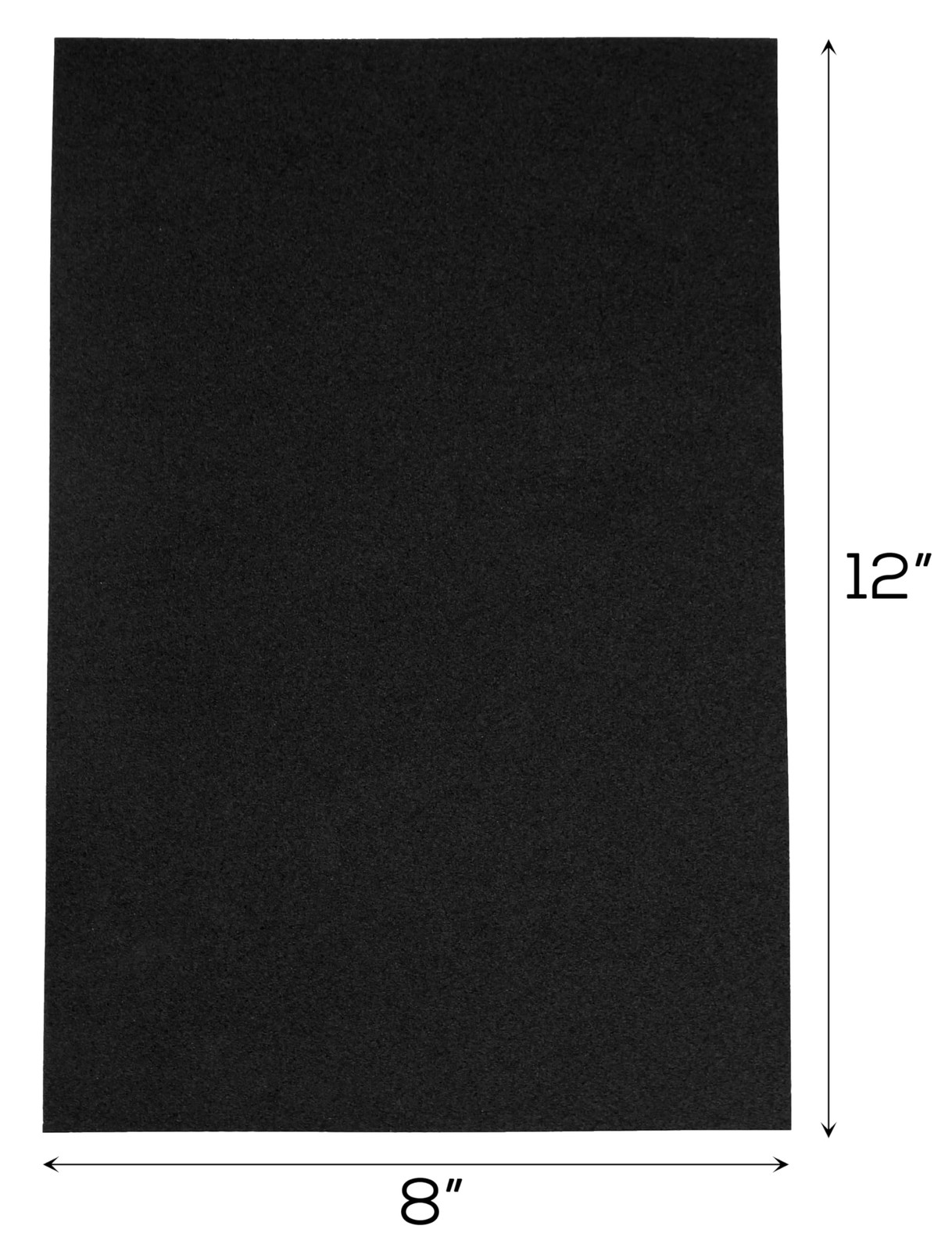10 PCS Black Extra Thick Craft Foam Sheets 1/4 Inch 6mm Size 8×12 Inch