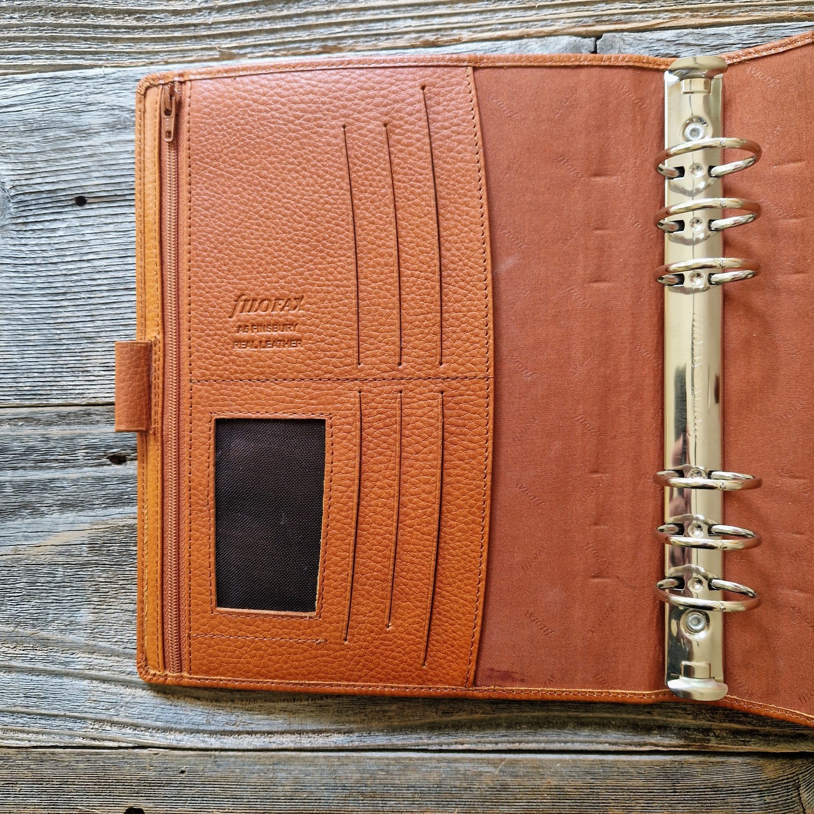 Vintage Filofax Finsbury A5 Organizer Binder Brown Leather (Discontinued Color)