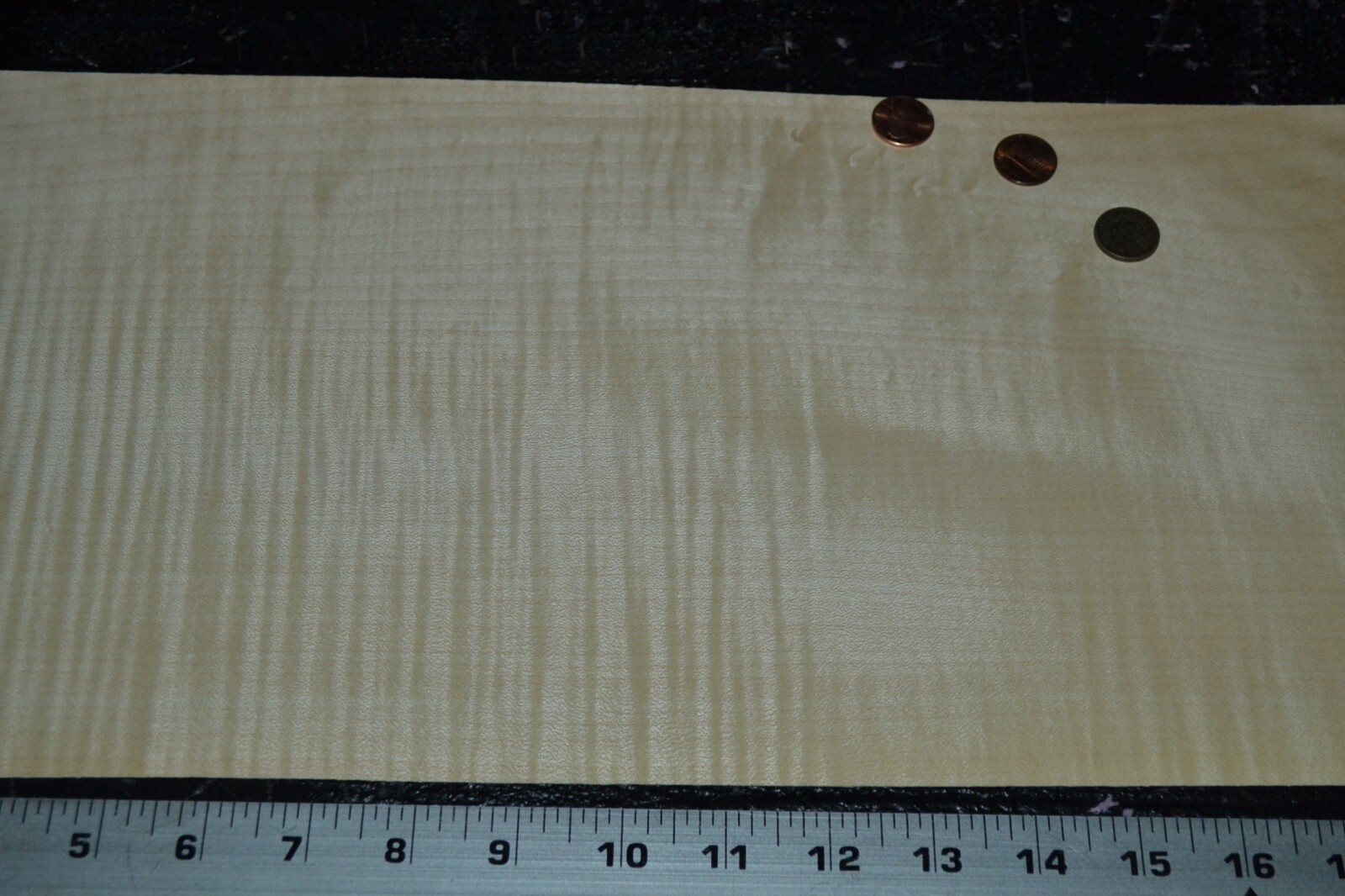 Curly Maple Raw Wood Veneer Sheet 8.5 x 21 inches 1/42nd 4665-91