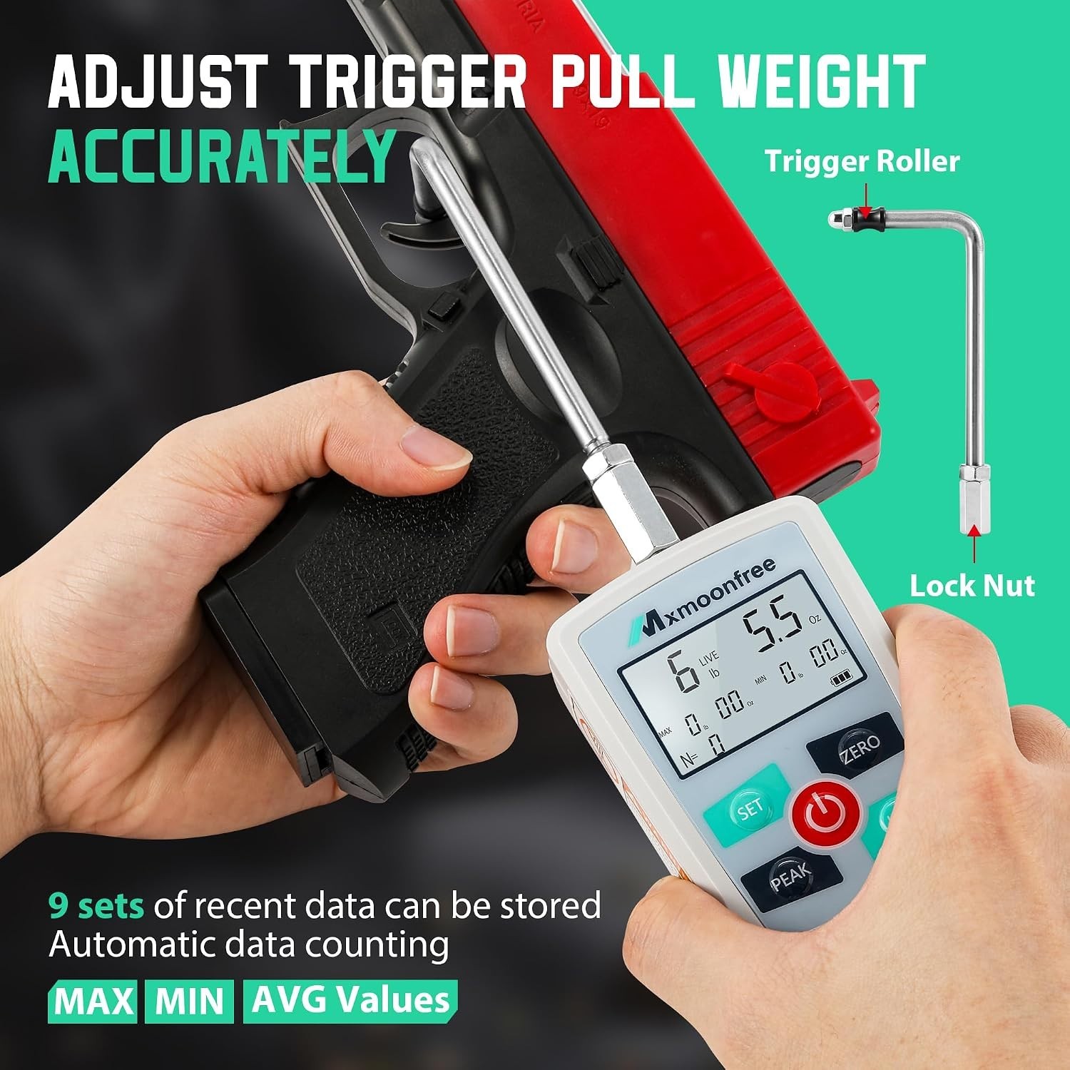 Upgrade 110LB MMF Force Gauge | MAX MIN AVG | High Precision