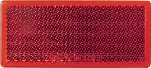 Optronics – RE10RB – REFLECTOR RECTANGULAR RED – (Pack of 1)