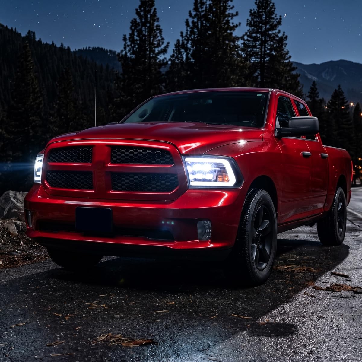 LED Quad Projector Headlights 09-18 for Ram 1500-3500 19-24 for Ram 1500 Classic