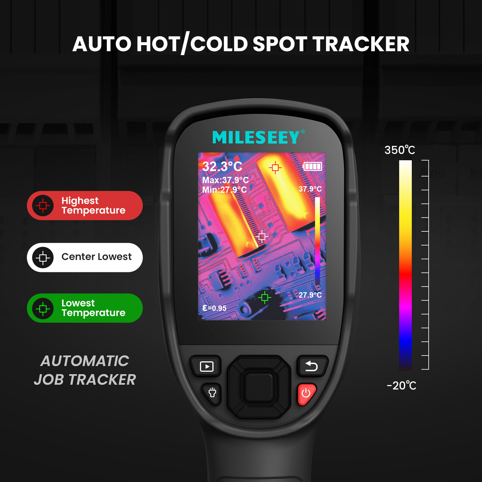 MiLESEEY Infrared Thermal Imager&Visible Light Camera IR Resolution -20°C ~550°C