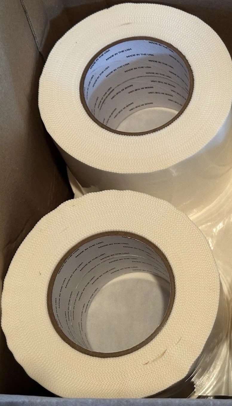 (2 Rolls) 4 inches x 180 feet White Vapor Barrier Seam Tape Crawl Space