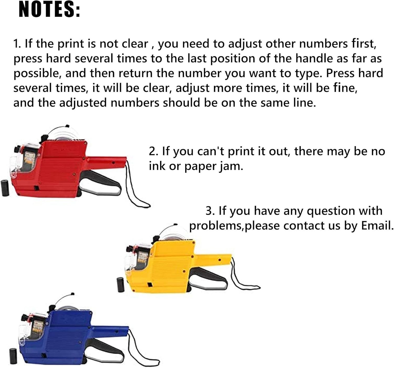 JIAYING MX-6600 10 Digits 2 Lines Price tag Gun Labeler with 3 Rolls Double Line