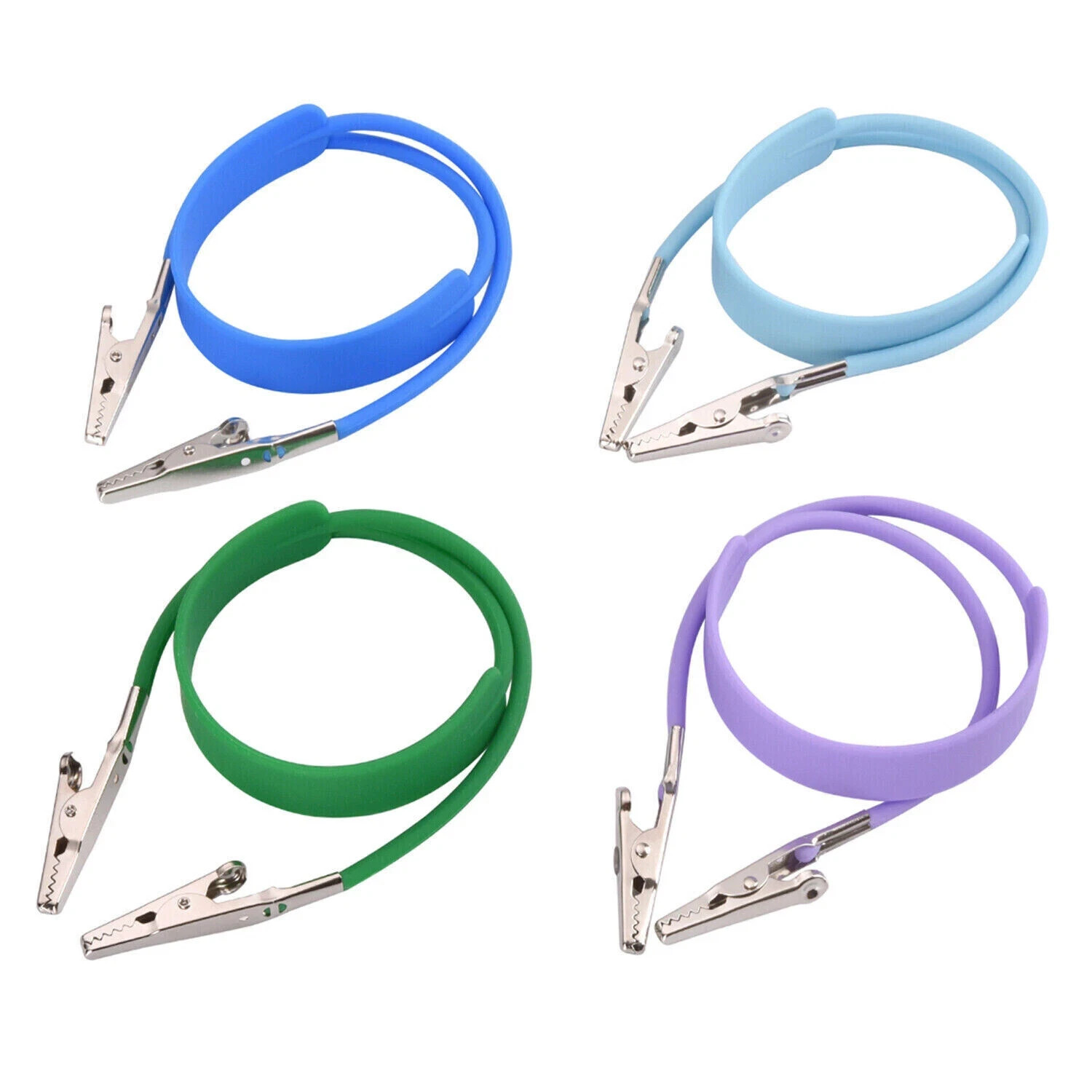 1 Pcs Dental Bib Napkin Holder Clip Silicon Flexible Anti-Slip Silicone Chain